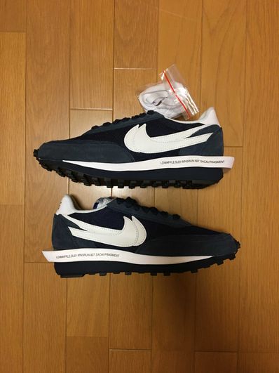 Fragment × sacai × Nike LD Waffle "Blackended Blue"
