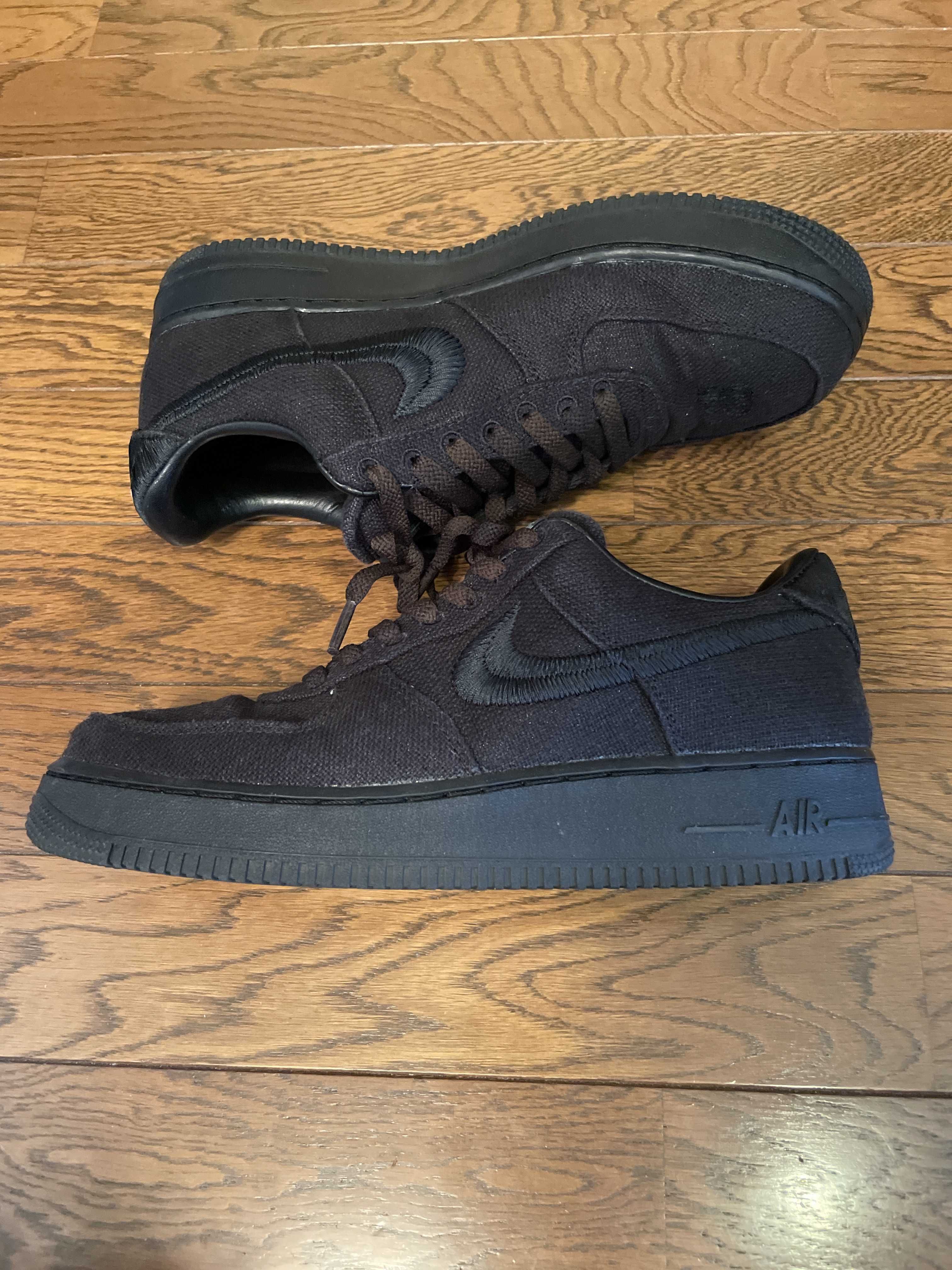 Stussy × Nike Air Force 1 Low "Triple Black"