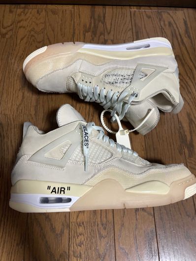 Off-White × Nike Women's Air Jordan 4 SP "Sail"