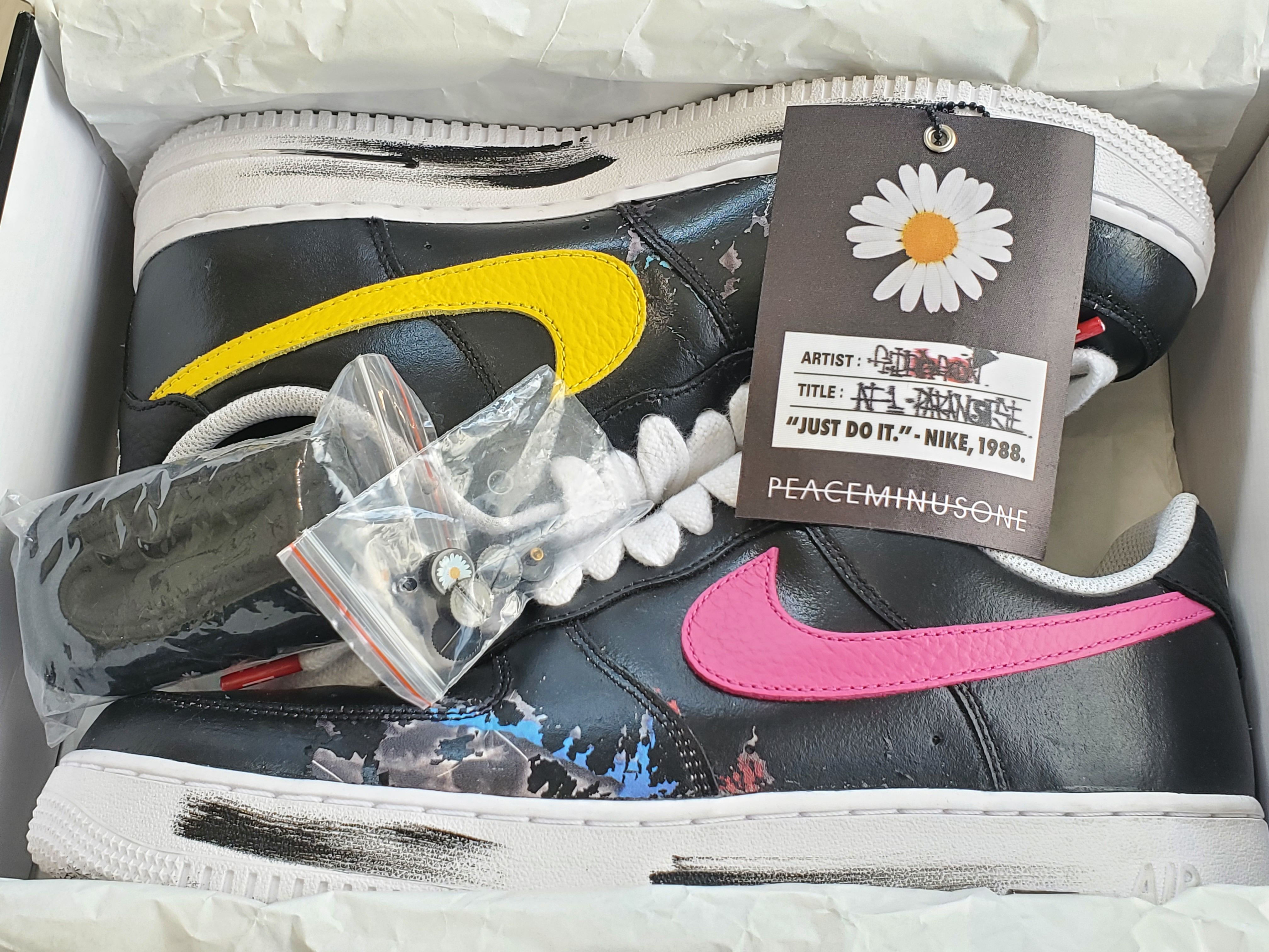 PEACEMINUSONE × Nike Air Force 1 Low '07 Para-Noise 3.0 "Black and Multi-Color" / G-DRAGON