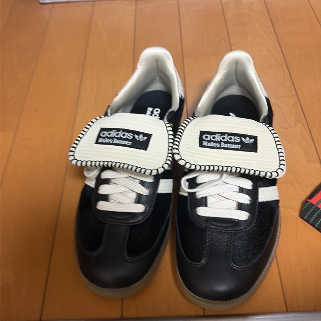 Wales Bonner × adidas Samba Pony Tonal Low "Core Black/Cream White"
