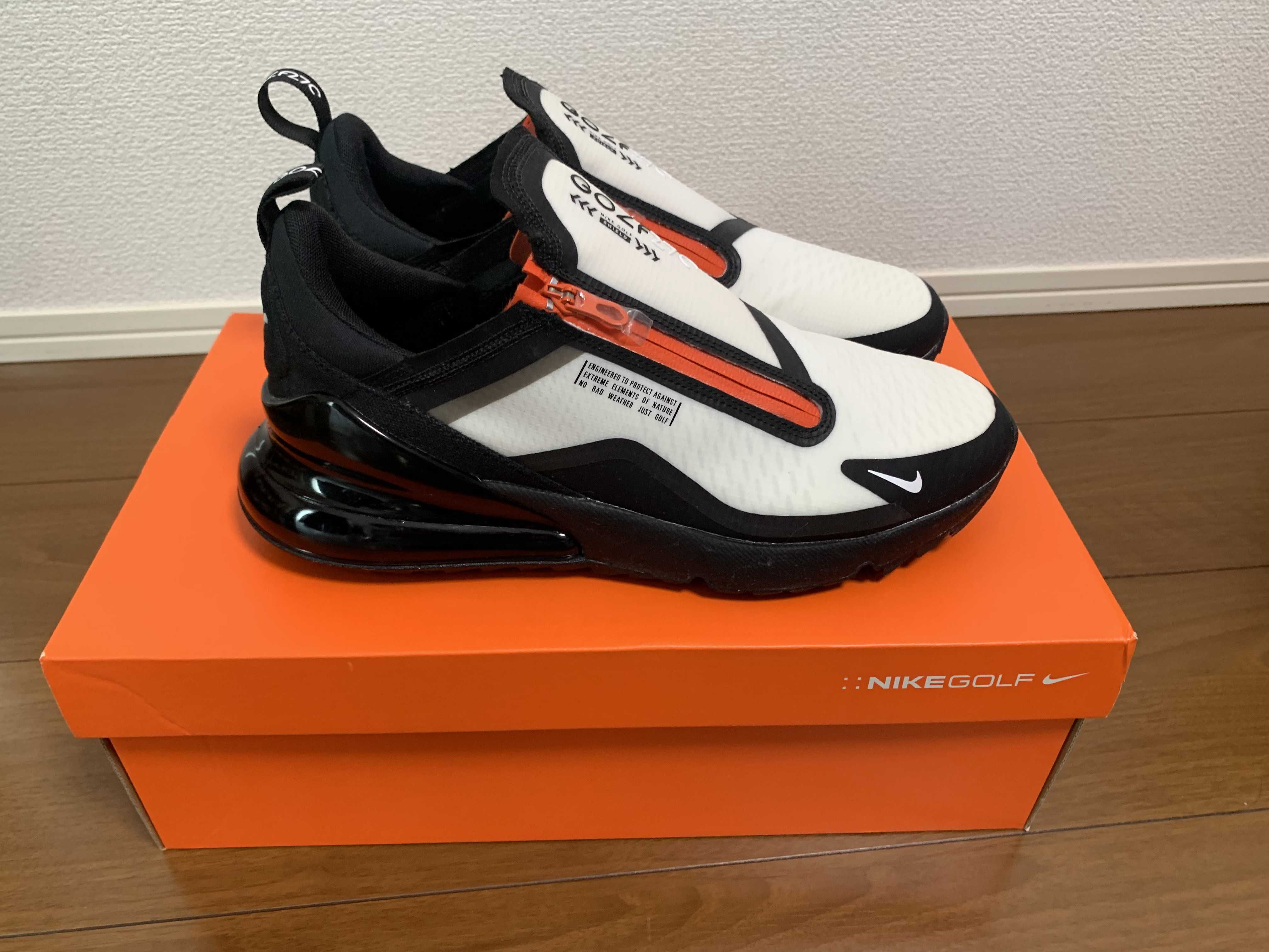 Nike Air Max 270 Golf Shield "Black/Team Orange/White"
