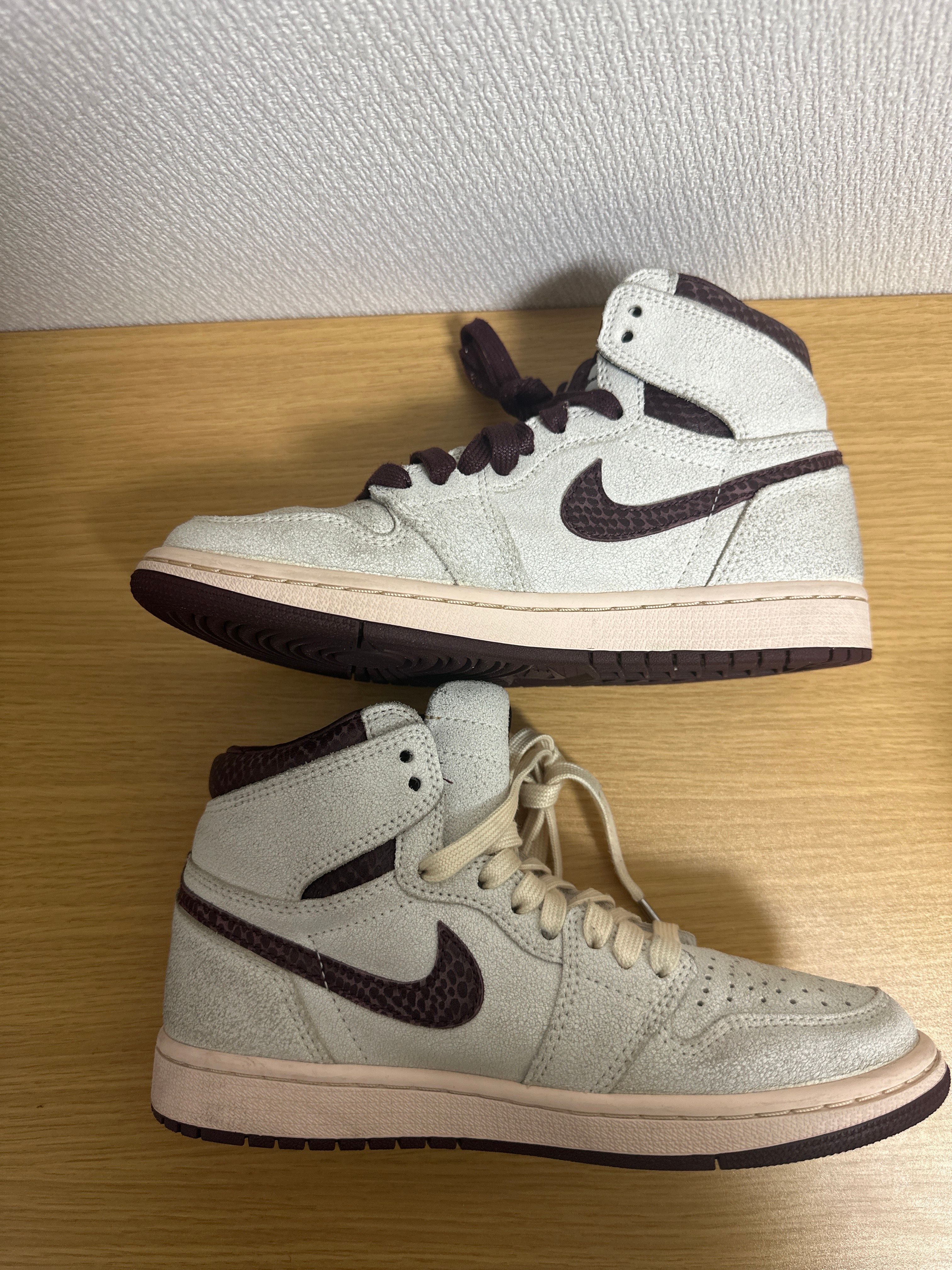 A Ma Maniere × Nike Air Jordan 1 Retro High OG "Sail and Burgundy"
