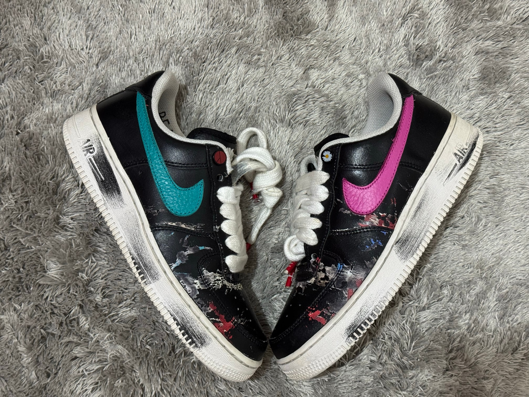 PEACEMINUSONE × Nike Air Force 1 Low '07 Para-Noise 3.0 "Black and Multi-Color" / G-DRAGON