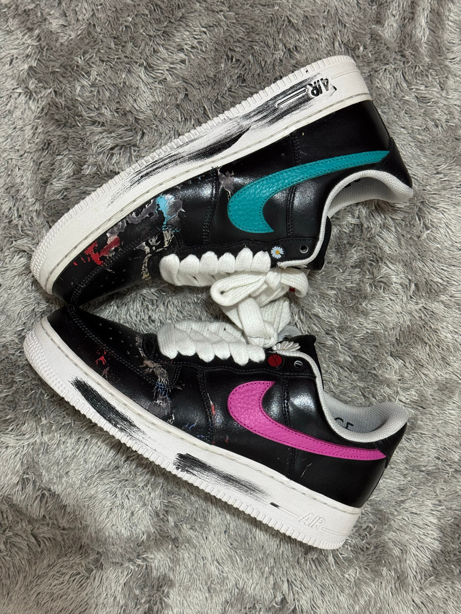 PEACEMINUSONE × Nike Air Force 1 Low '07 Para-Noise 3.0 "Black and Multi-Color" / G-DRAGON