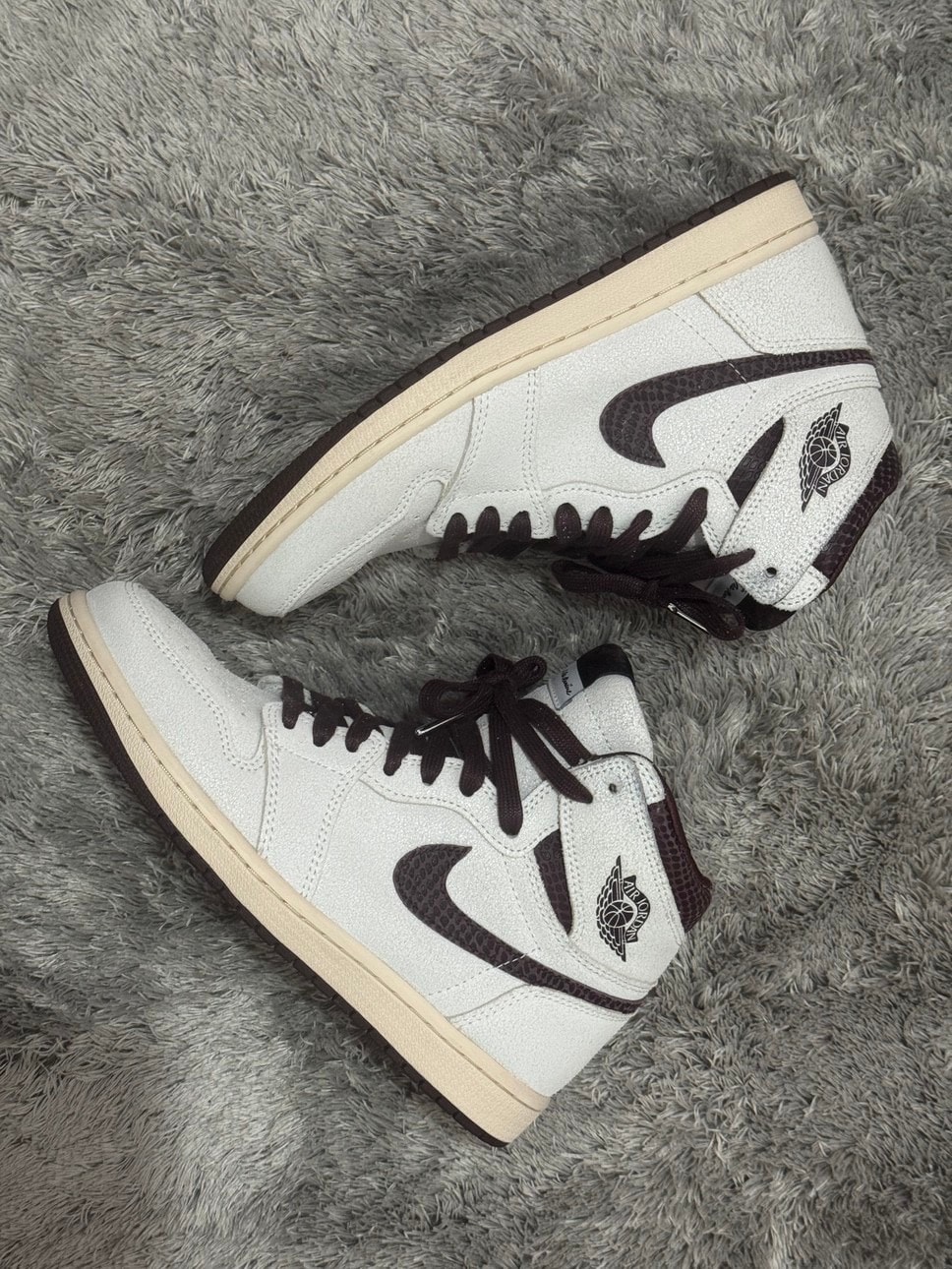 A Ma Maniere × Nike Air Jordan 1 Retro High OG "Sail and Burgundy"