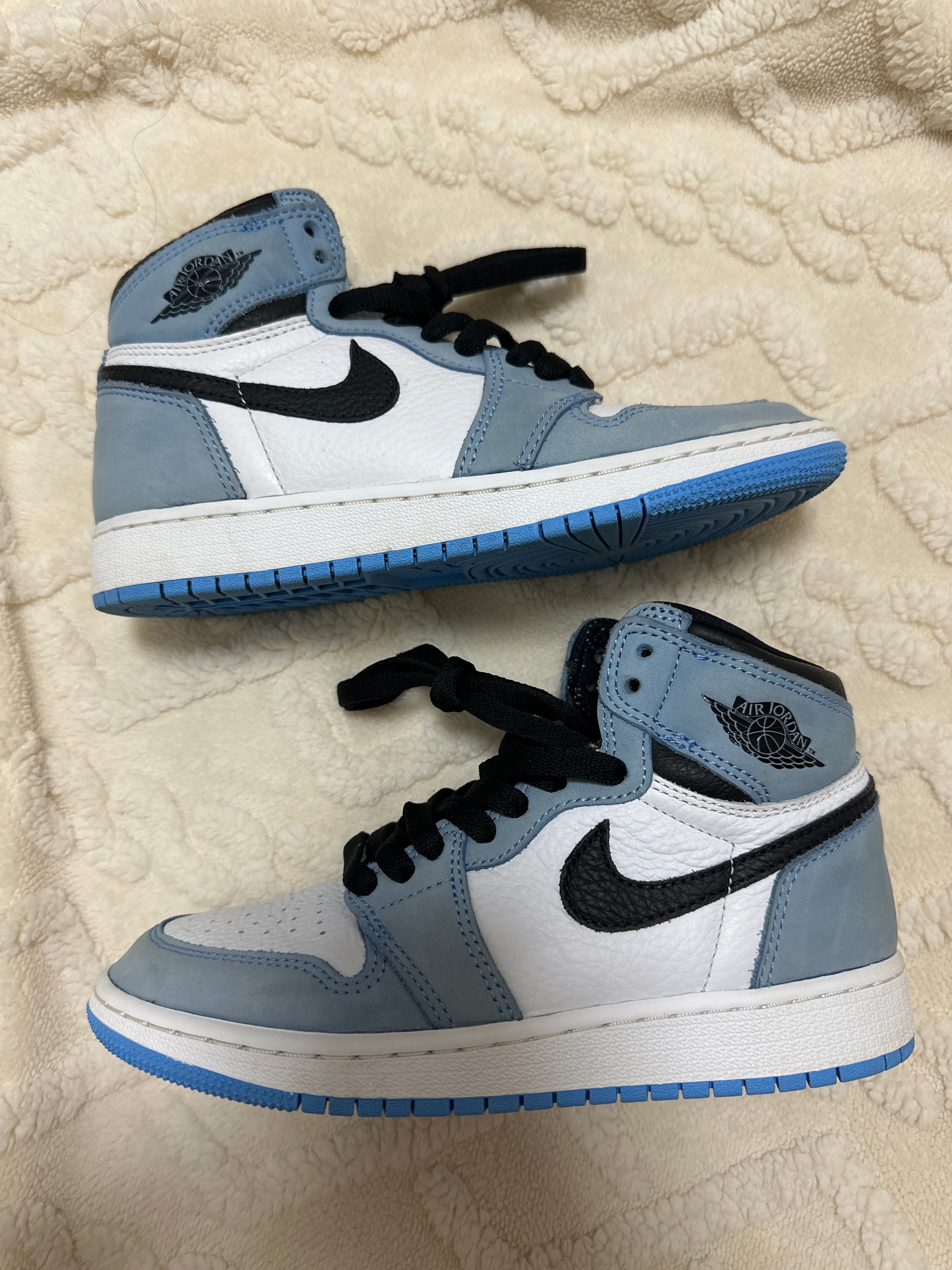 Nike GS Air Jordan 1 High "White/University Blue/Black"   