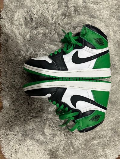 Nike GS Air Jordan 1 Retro High OG "Celtics/Black and Lucky Green" (2023)