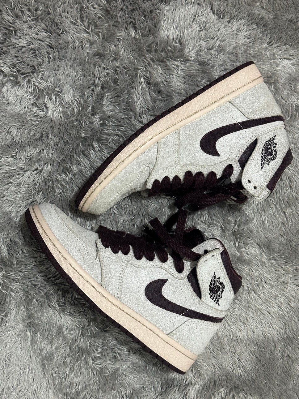 A Ma Maniere × Nike Air Jordan 1 Retro High OG "Sail and Burgundy"
