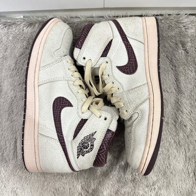 A Ma Maniere × Nike Air Jordan 1 Retro High OG "Sail and Burgundy"