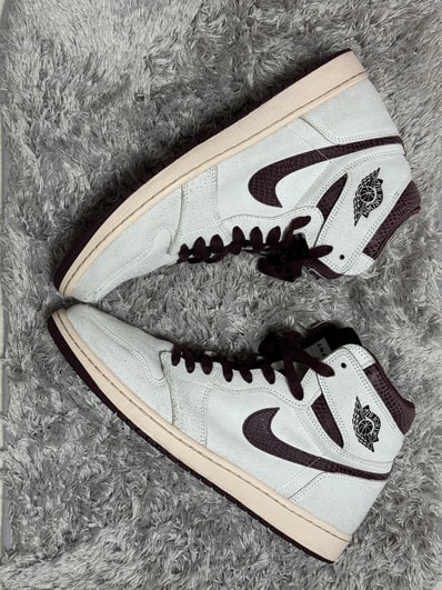 A Ma Maniere × Nike Air Jordan 1 Retro High OG "Sail and Burgundy"