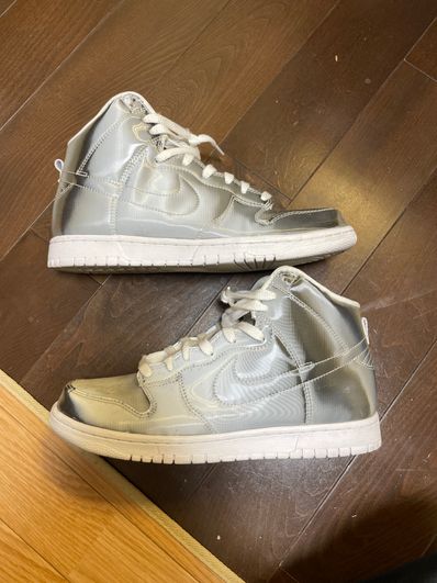 CLOT × Nike Dunk High "Silver/Flux"