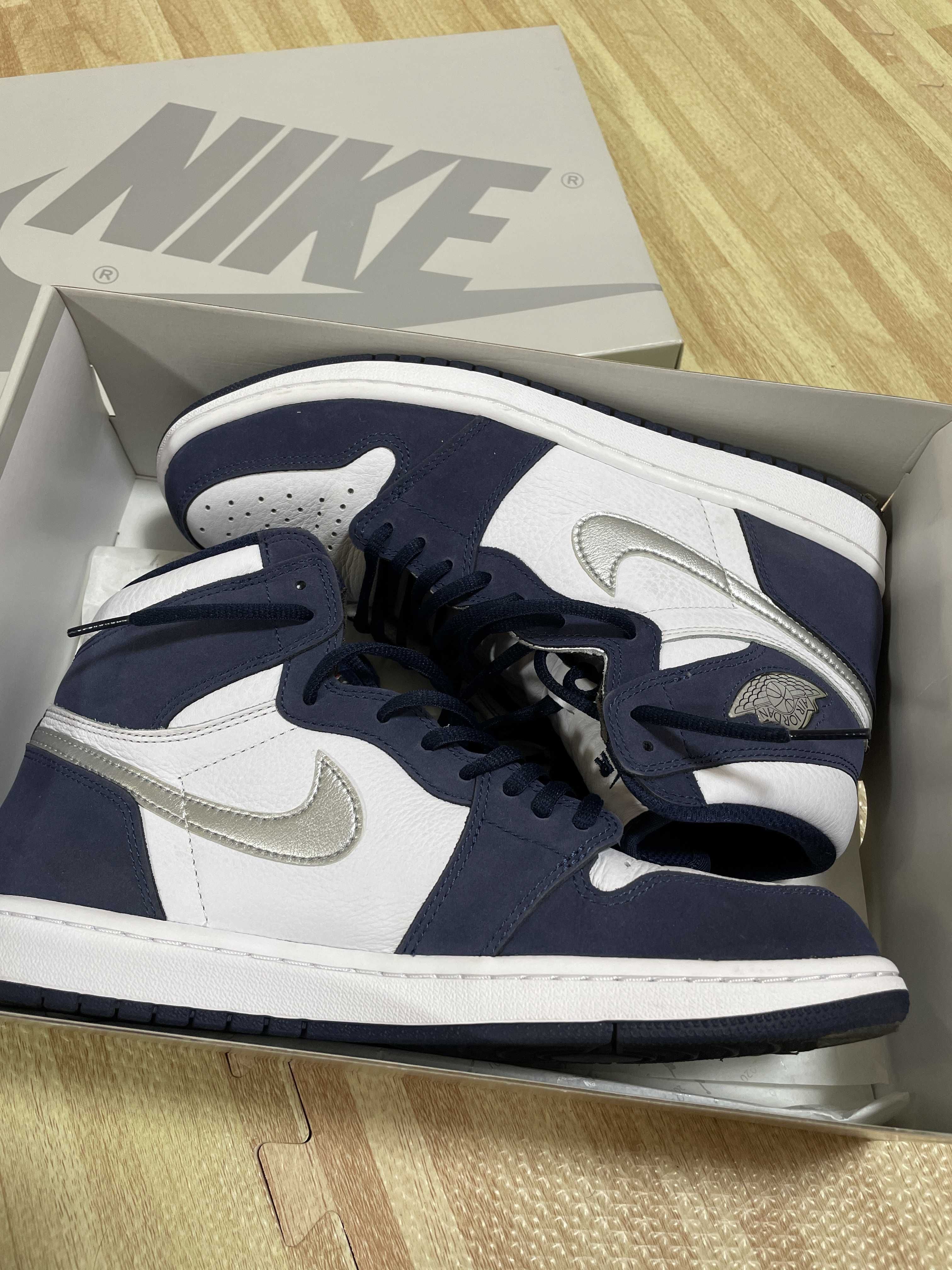Nike Air Jordan 1 High OG CO.JP "White/Midnight Navy" (2020)(ブリーフケースなし)