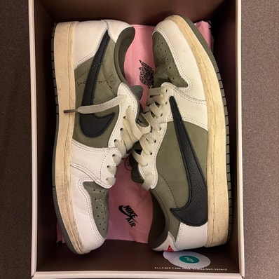 Travis Scott × Nike Air Jordan 1 Low OG SP "Reverse Olive"
