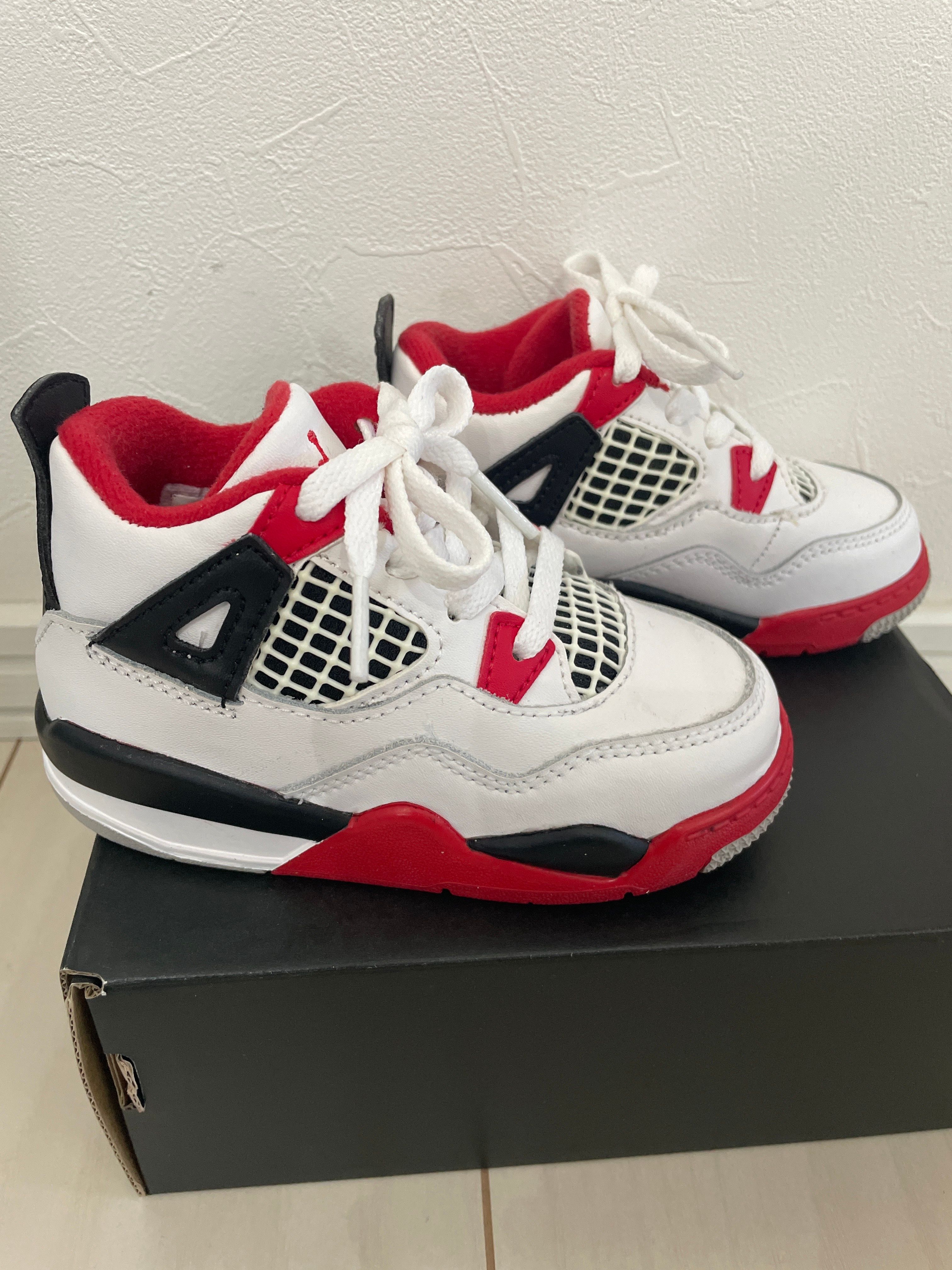 Nike TD Air Jordan 4 OG "Fire Red"