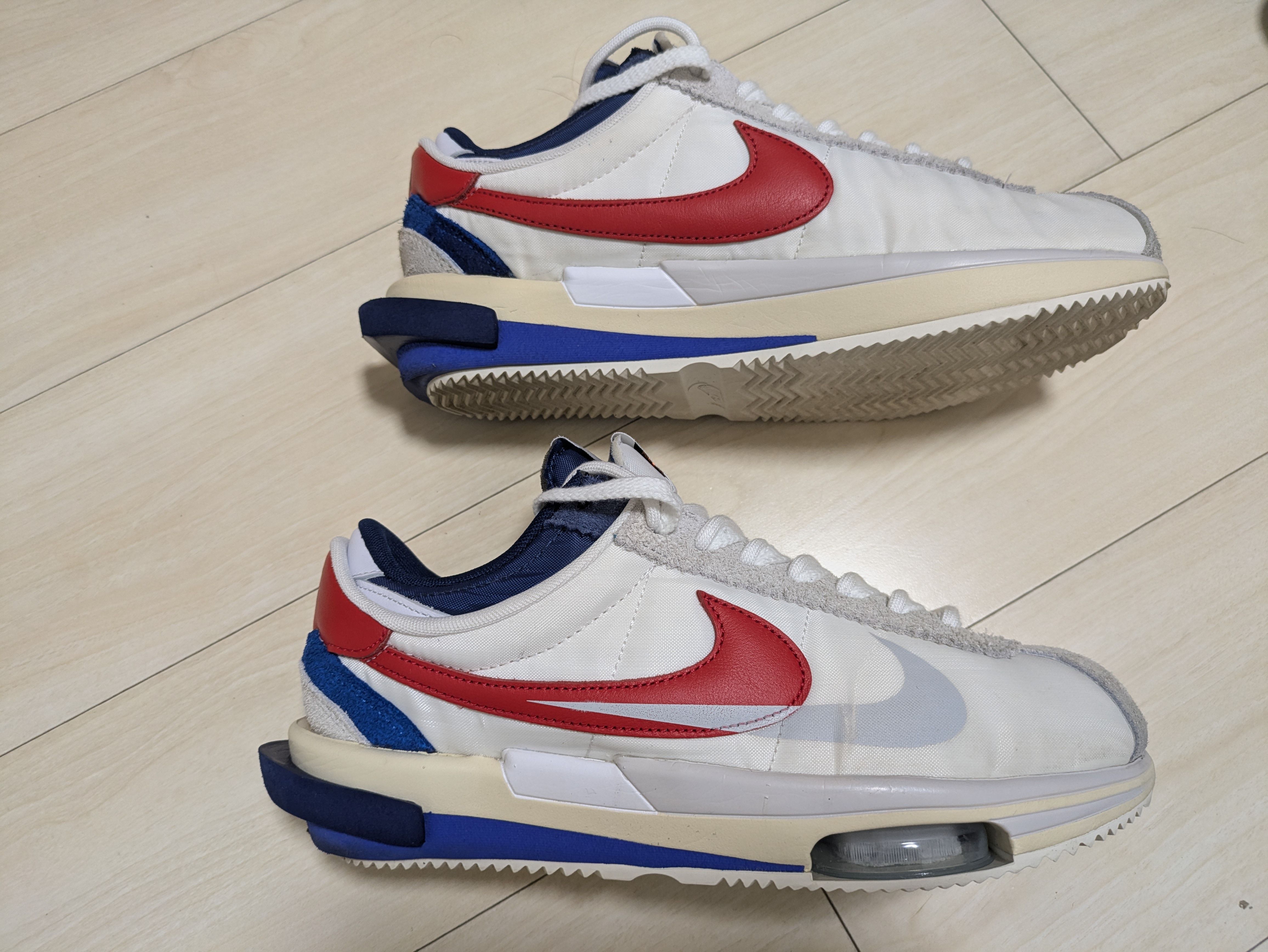 sacai × Nike Zoom Cortez "White and University Red"