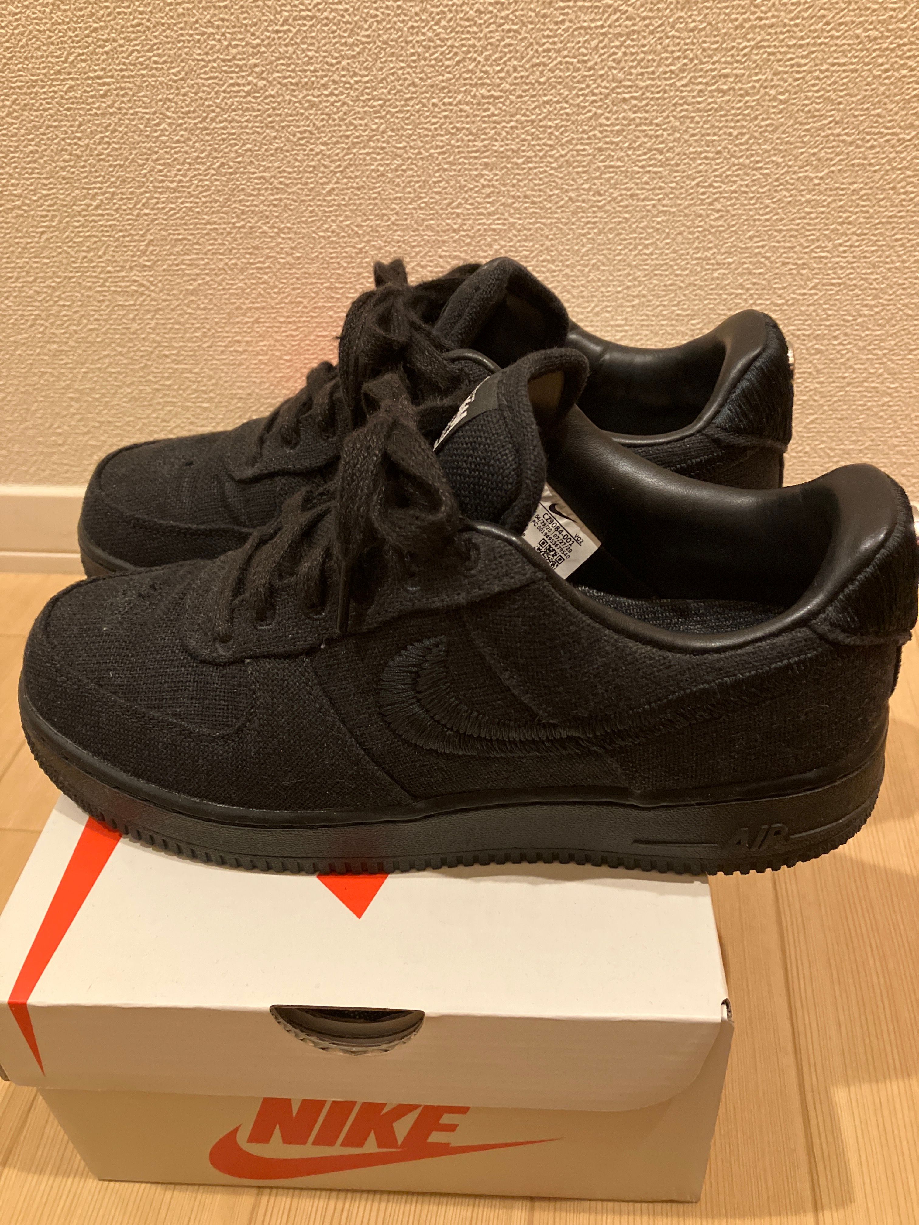 Stussy × Nike Air Force 1 Low "Triple Black"