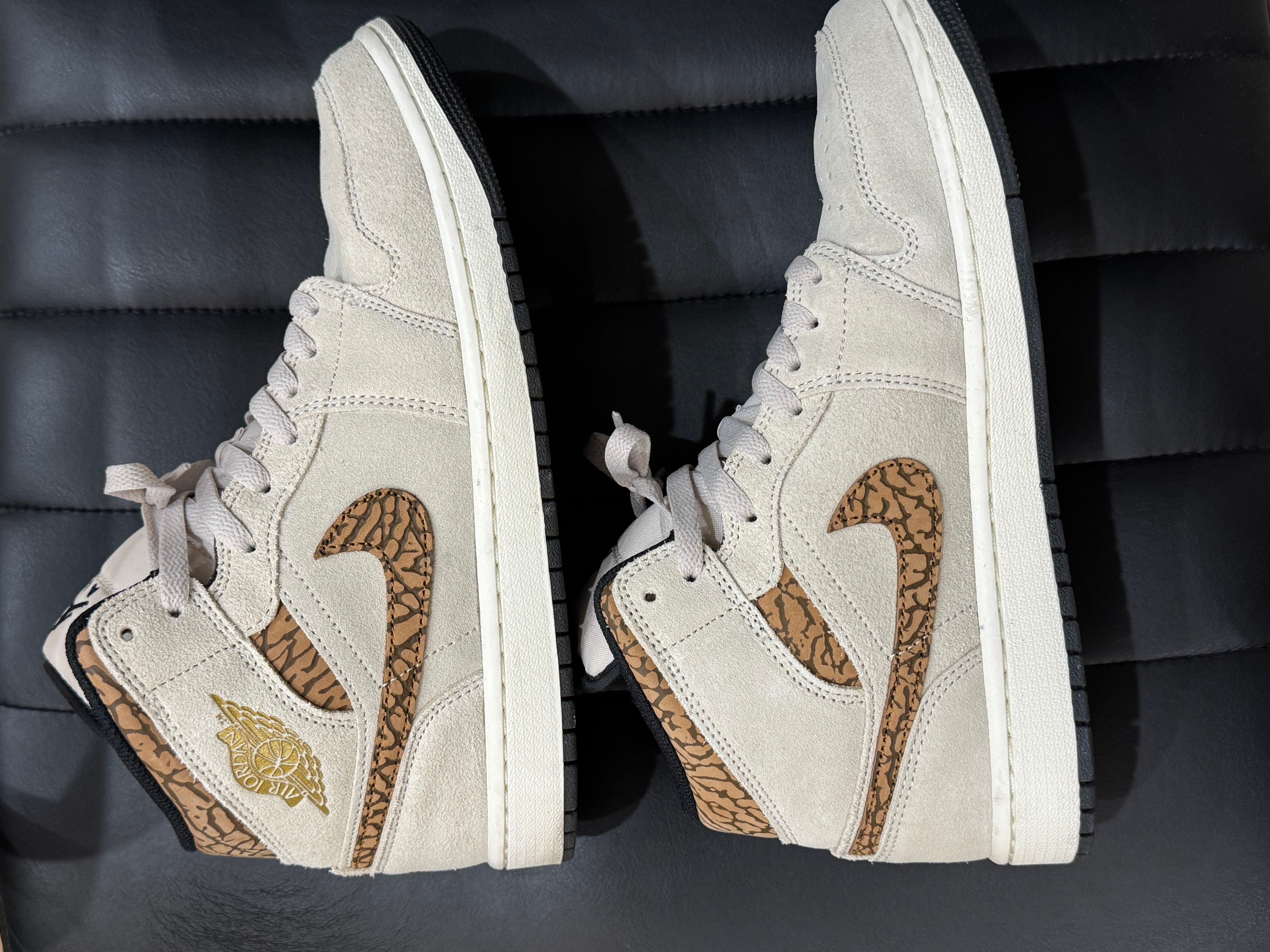 Nike Air Jordan 1 Mid SE "Brown Elephant/Safari"