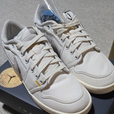 UNION × Nike Air Jordan 1 Low KO "White Canvas"