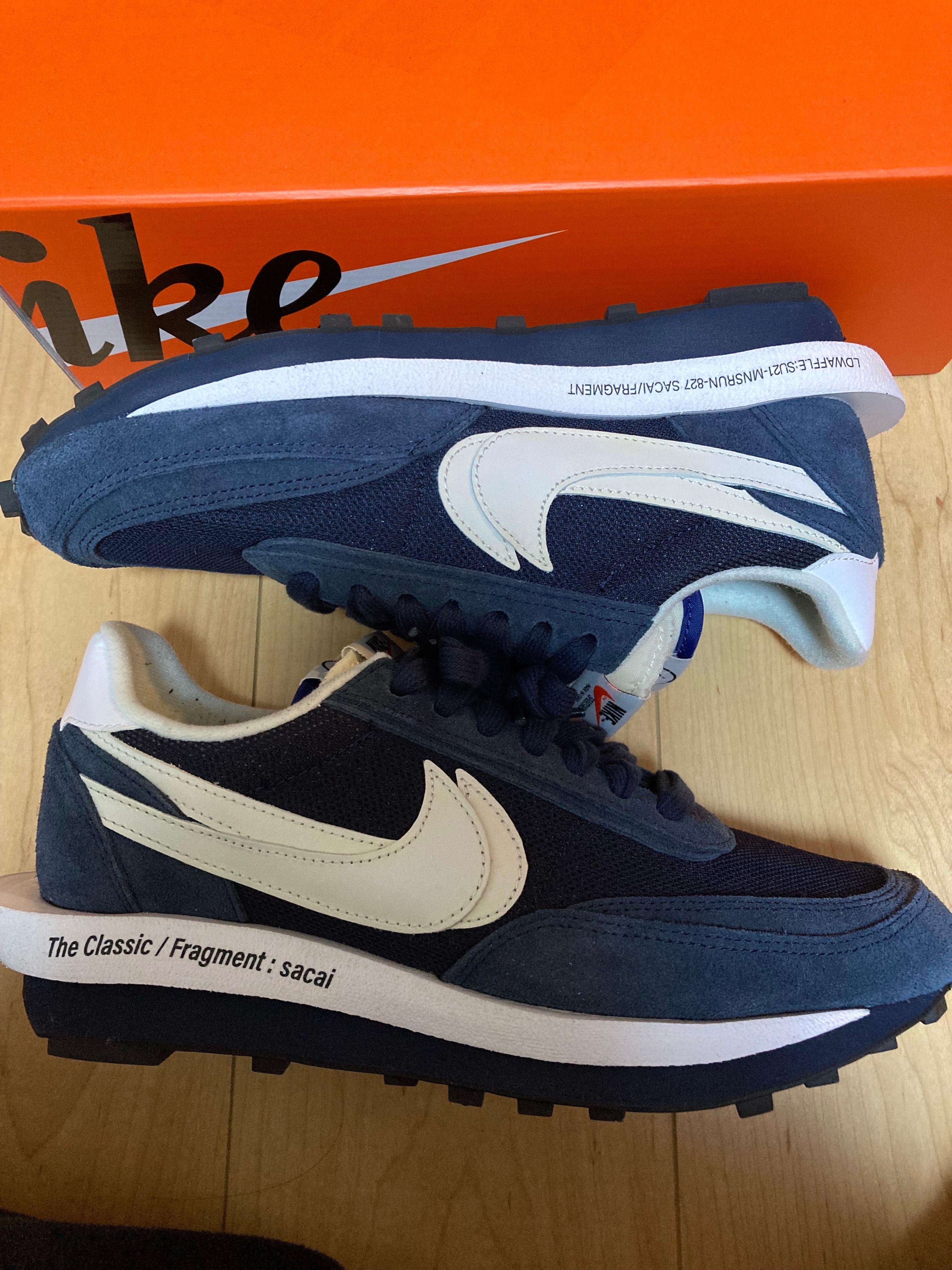 Fragment × sacai × Nike LD Waffle "Blackended Blue"