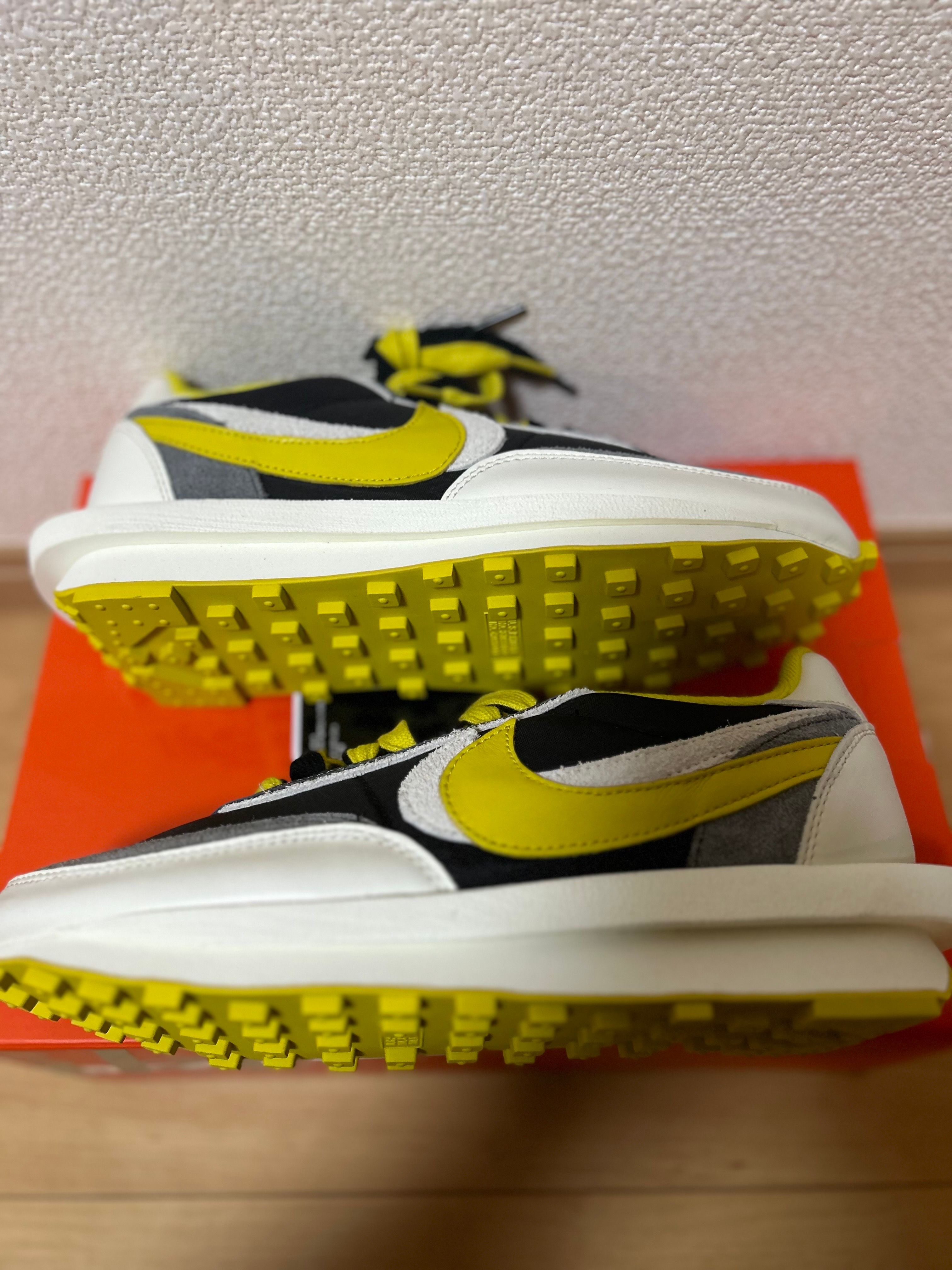 UNDERCOVER × sacai × Nike LD Waffle "Black/Sail-Dark Grey-Bright Citron"