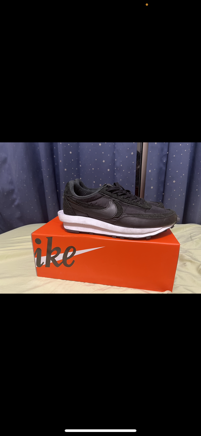 sacai × Nike LDV Waffle "Triple Black"