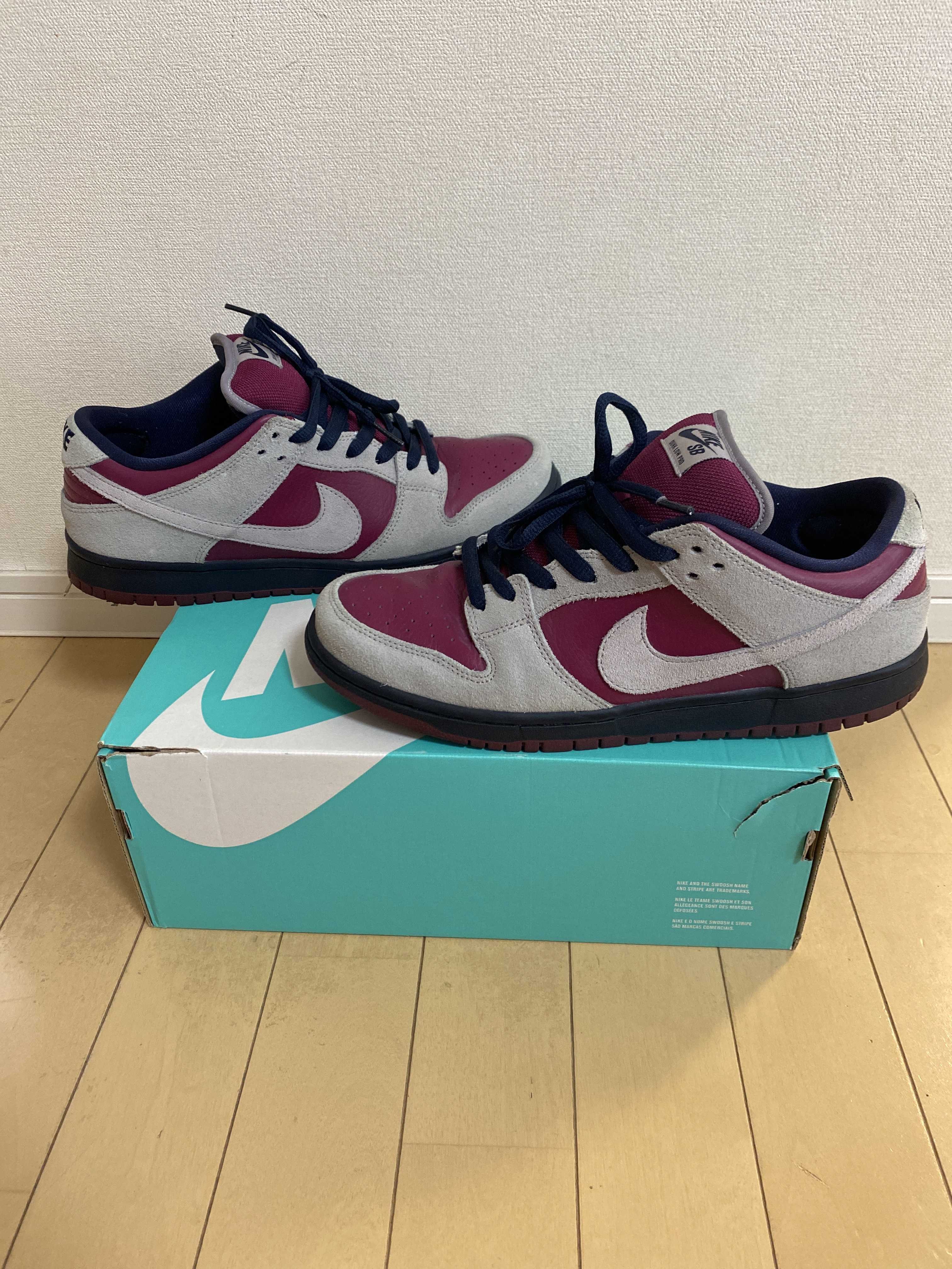 Nike SB Dunk Low Pro "Burgundy/Grey"