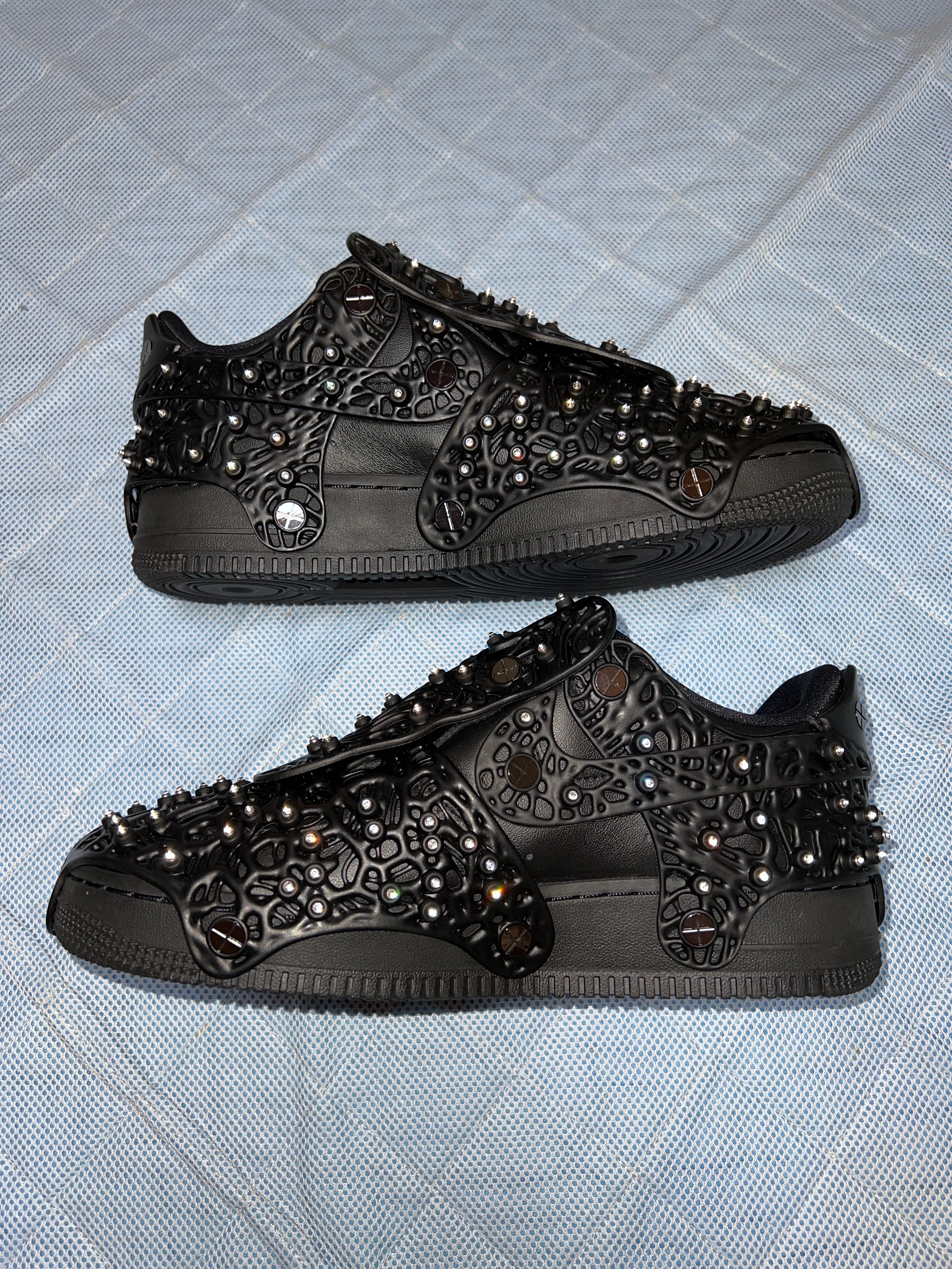 Swarovski® × Nike Women's Air Force 1 Low Retro Reflective Crystal "Triple Black"