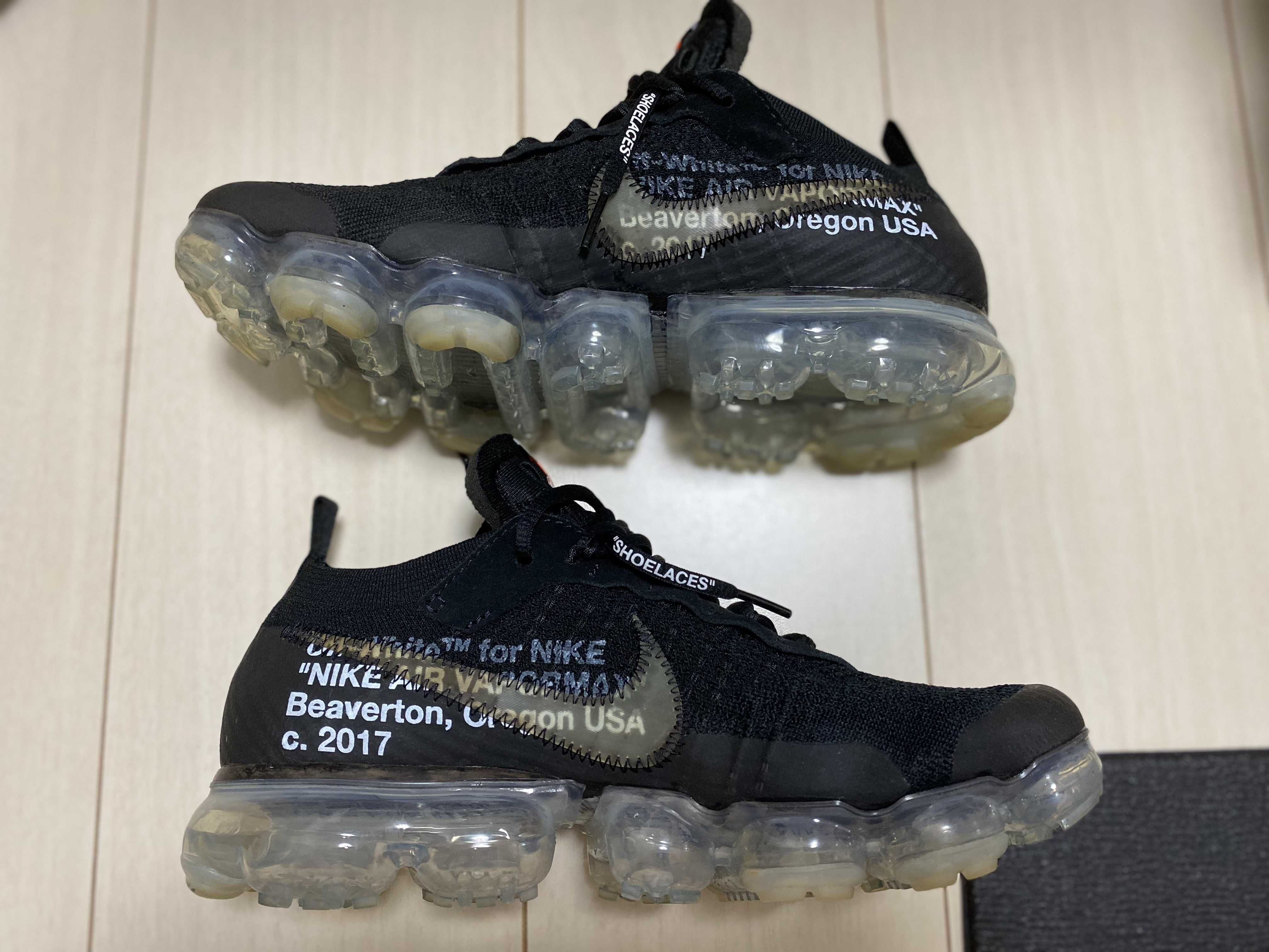 Off-White × Nike Air Vapormax "Black/Total Orange/Clear"