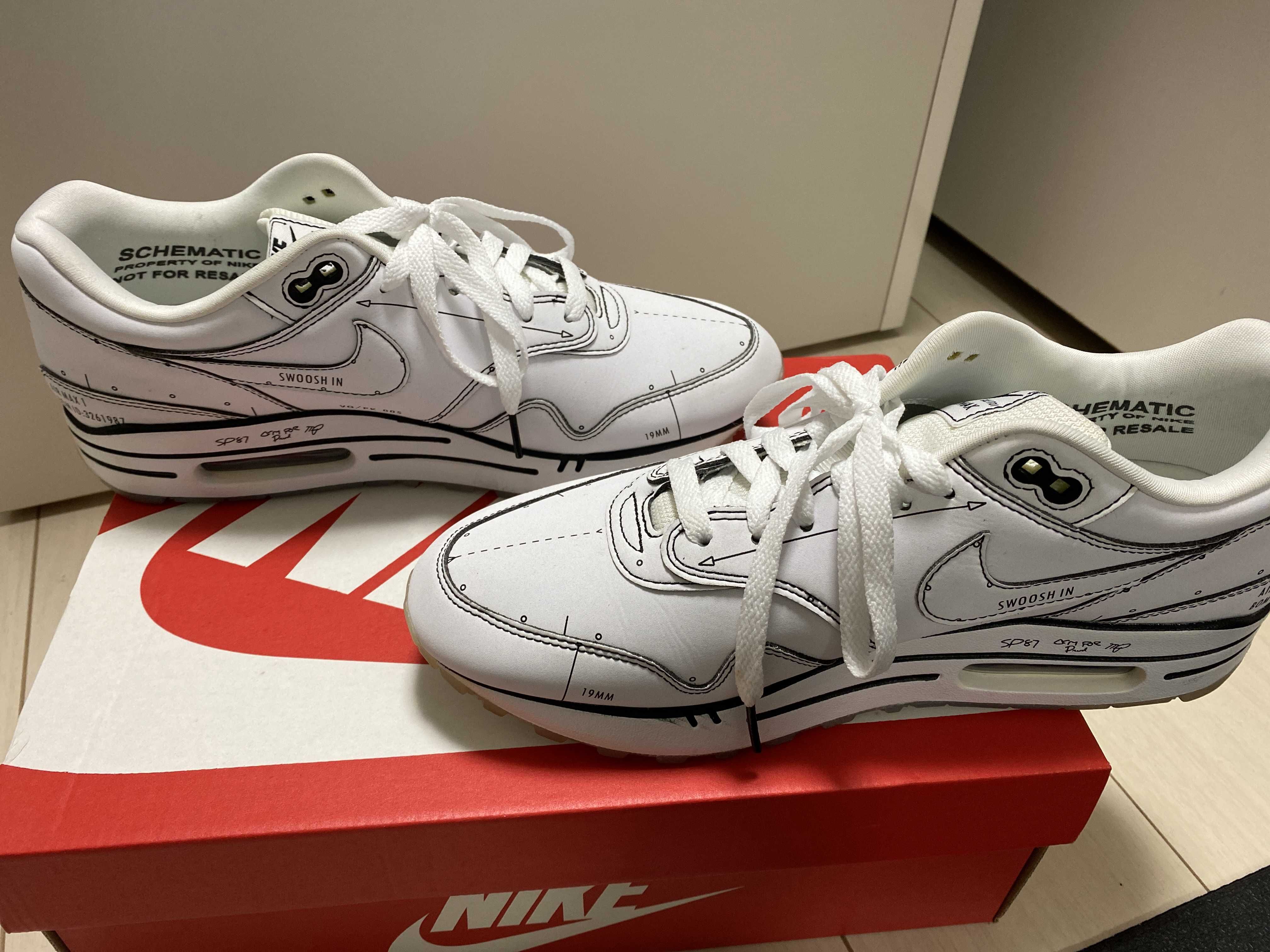 NIKE AIR MAX 1 "TINKER SCHEMATIC WHITE"