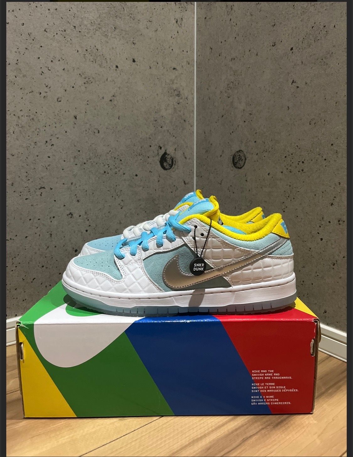 FTC × Nike SB Dunk Low "White/Blue"