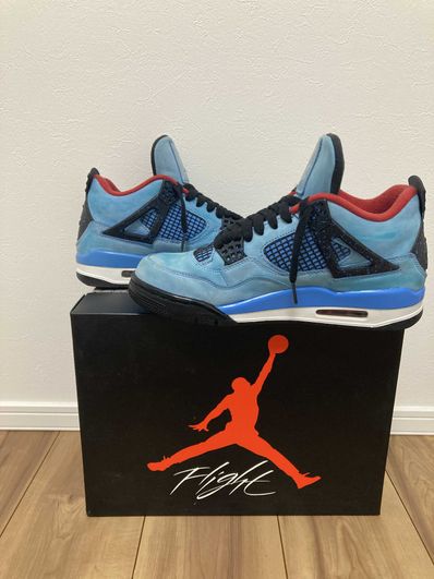 Travis Scott × Nike Air Jordan 4 Retro Cactus Jack "University Blue"