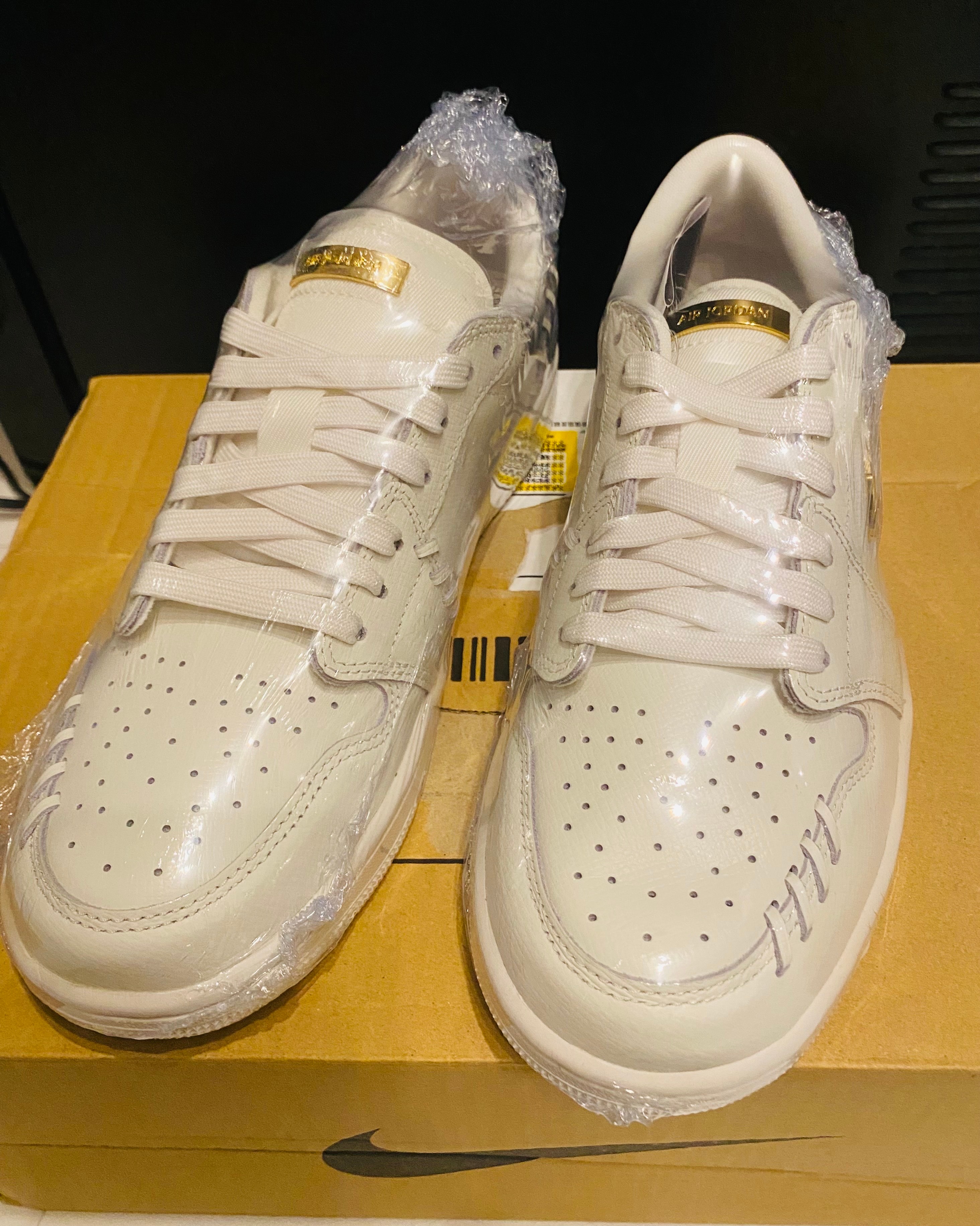 Nike Women's Air Jordan 1 Low Method Of Make "White/Gold"