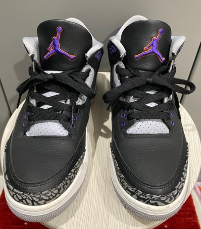 Nike Air Jordan 3 Retro "Black/Court Purple"