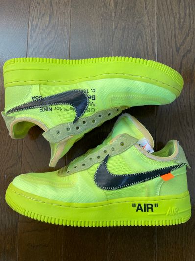 Off-White × Nike Air Force 1 Low "Volt"