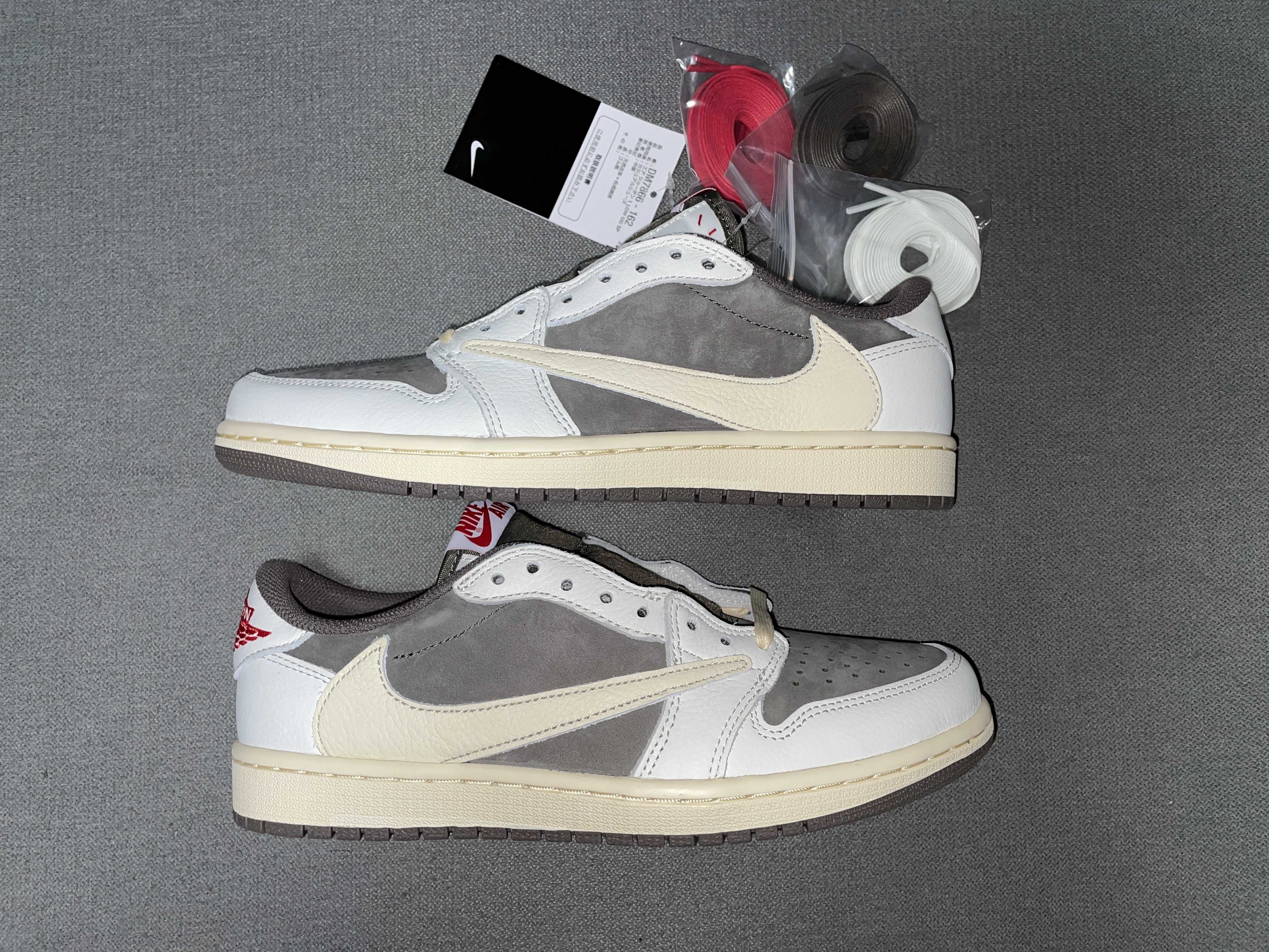 Travis Scott × Nike Air Jordan 1 Low OG SP "Reverse Mocha/Sail and Ridgerock"