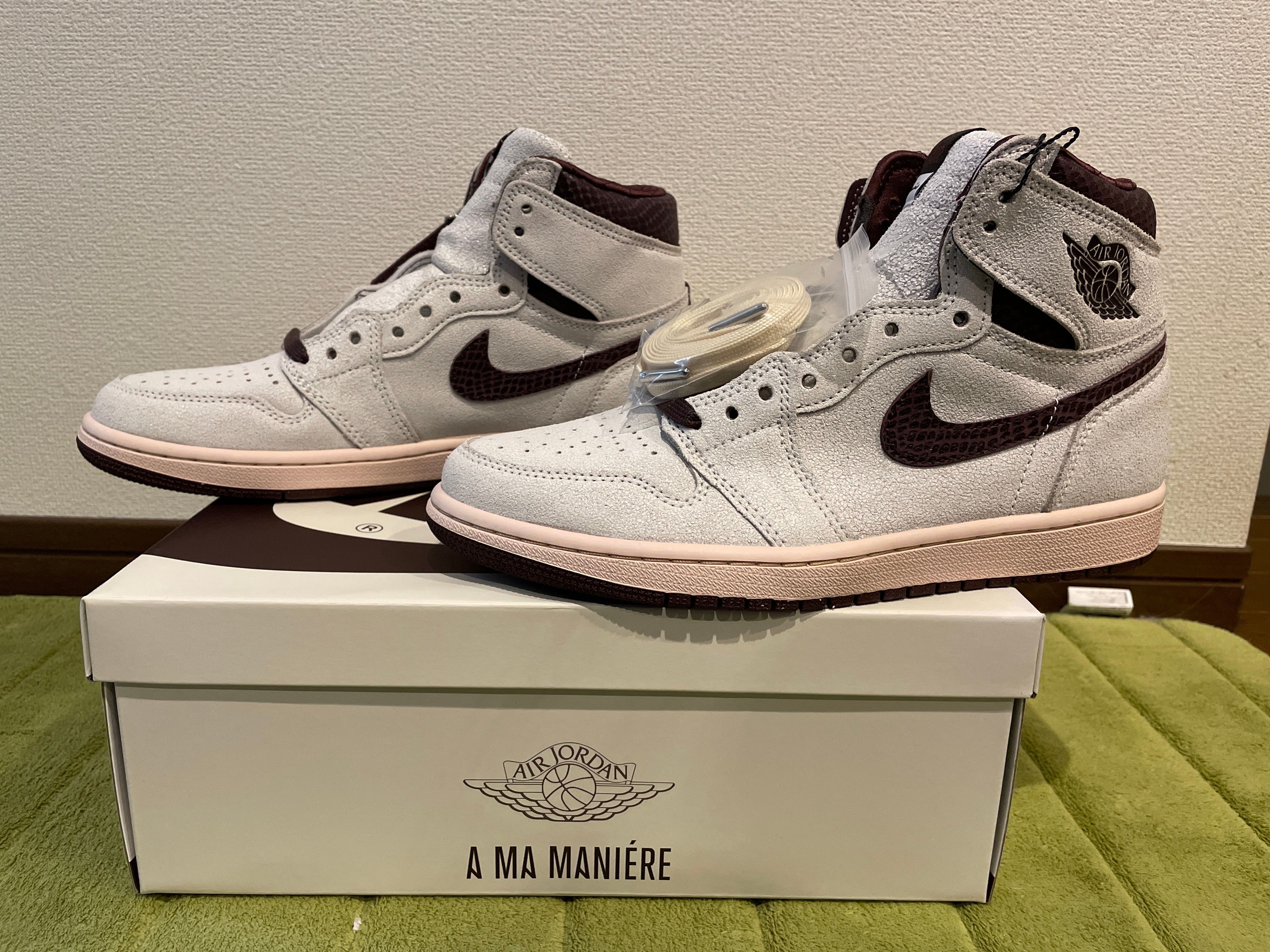 A Ma Maniere × Nike Air Jordan 1 Retro High OG "Sail and Burgundy"