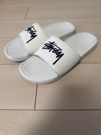 Stussy × Nike Benassi Slide Sandal "Sail"