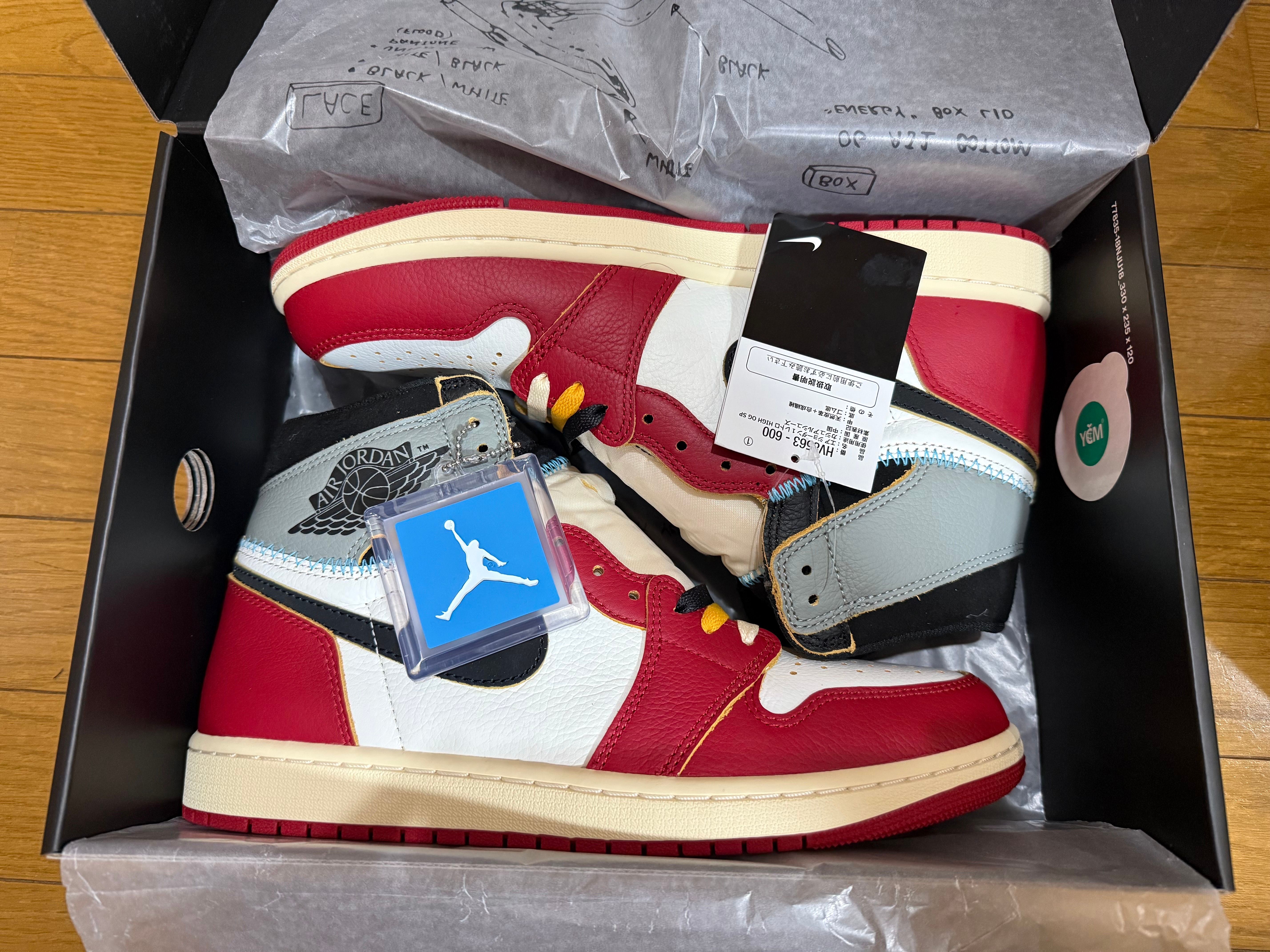 UNION × Nike Air Jordan 1 Retro High OG "Chicago/Shadow"