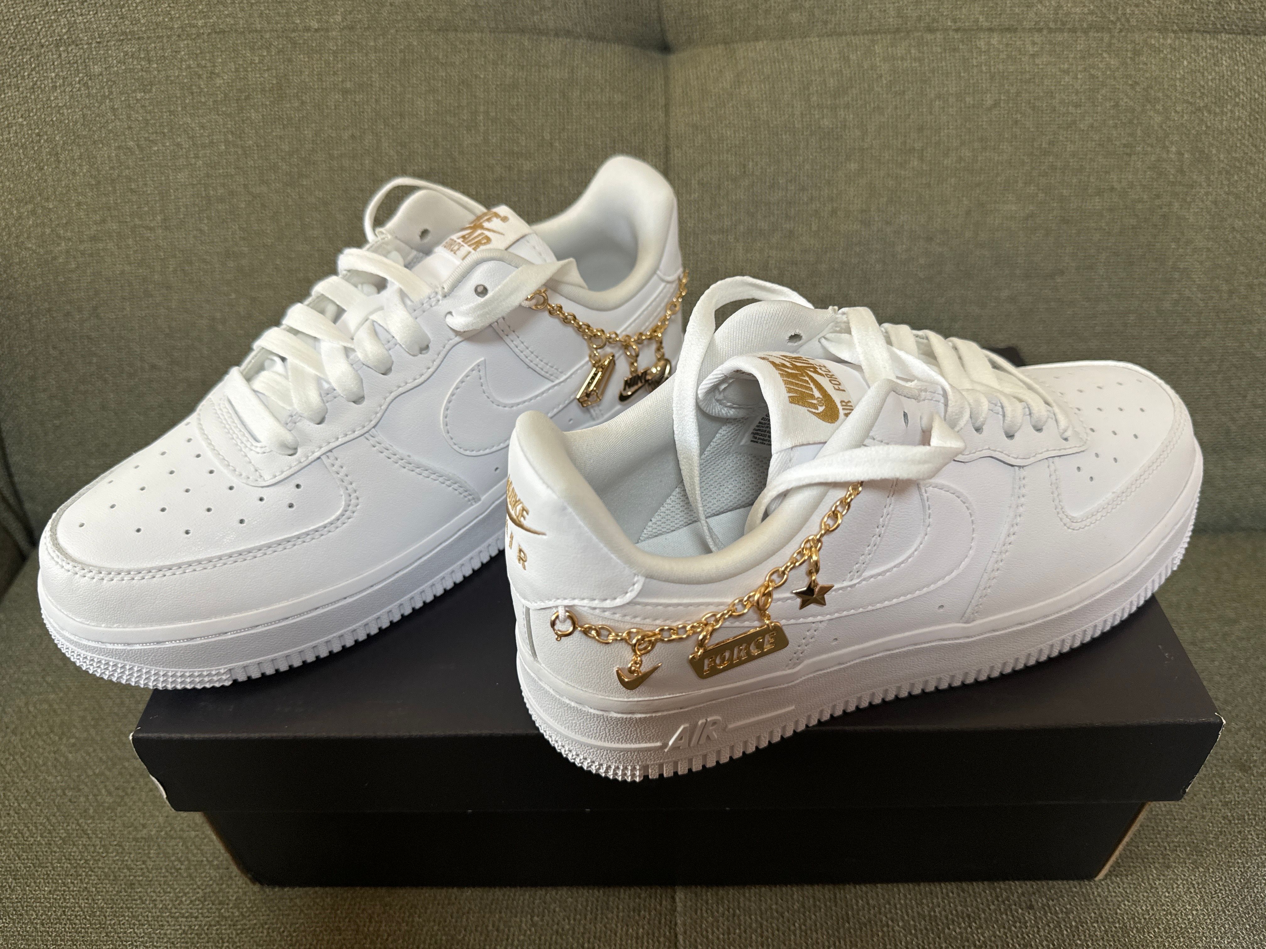 Nike Women's Air Force 1 Low "White Pendats"