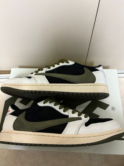 Travis Scott × Nike Women's Air Jordan 1 Low OG "Medium Olive"