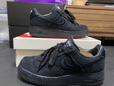 Stussy × Nike Air Force 1 Low "Triple Black"