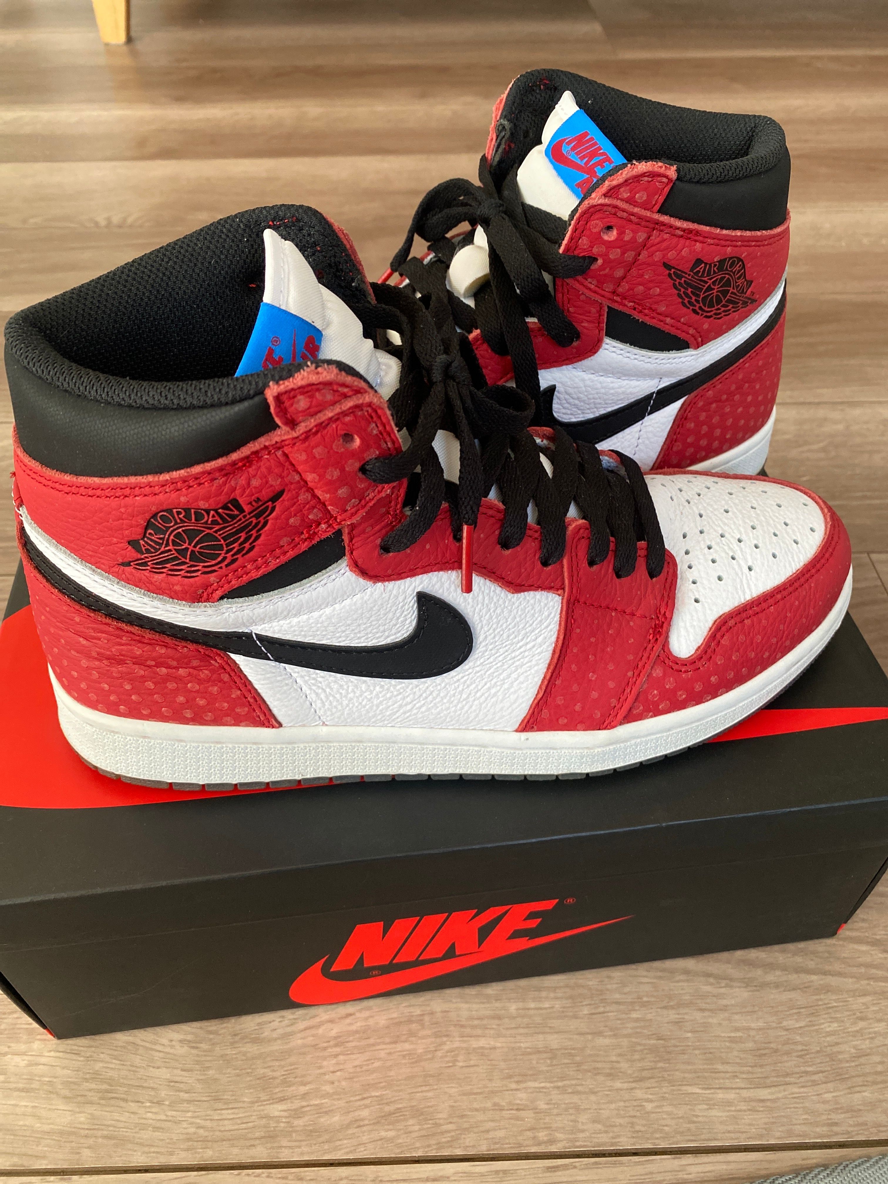 Spiderman × Nike Air Jordan 1 Origin Story "Gym Red/White/Photo Blue/Black"