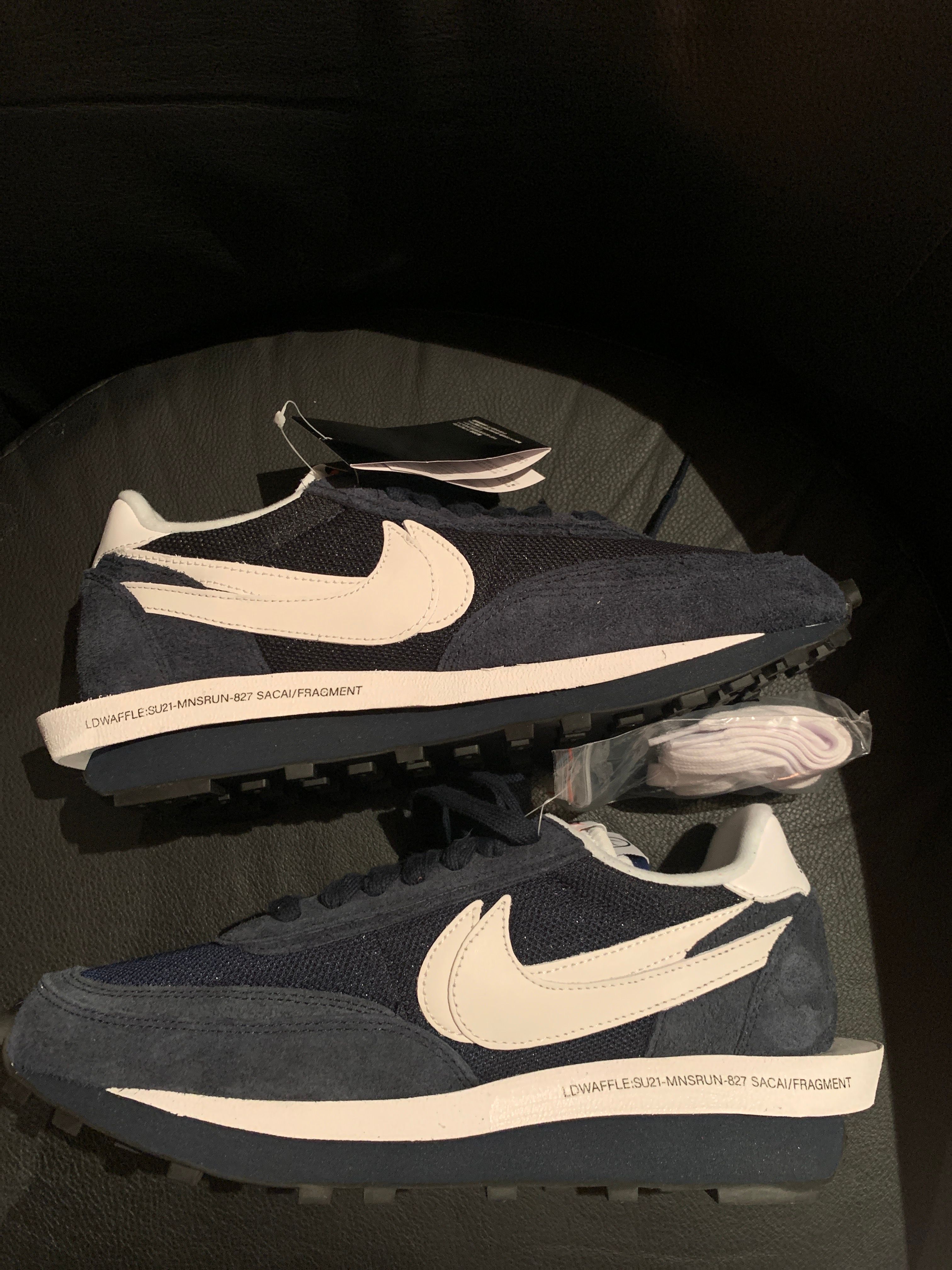 Fragment × sacai × Nike LD Waffle "Blackended Blue"