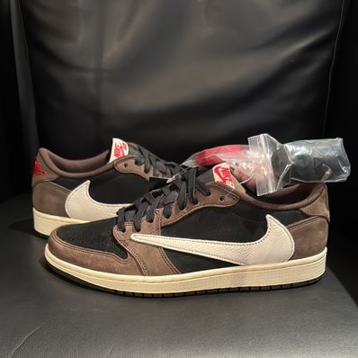 Travis Scott × Nike Air Jordan 1 Low OG SP-T "Black/Dark Mocha"