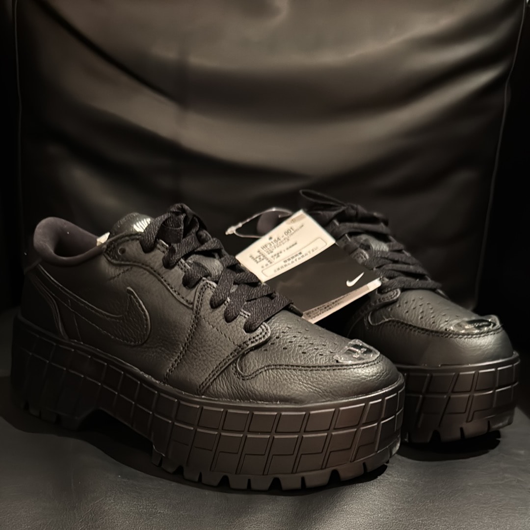 Nike Women's Air Jordan 1 Brooklyn Low "Black/White/Metallic Black"