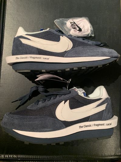 Fragment × sacai × Nike LD Waffle "Blackended Blue"