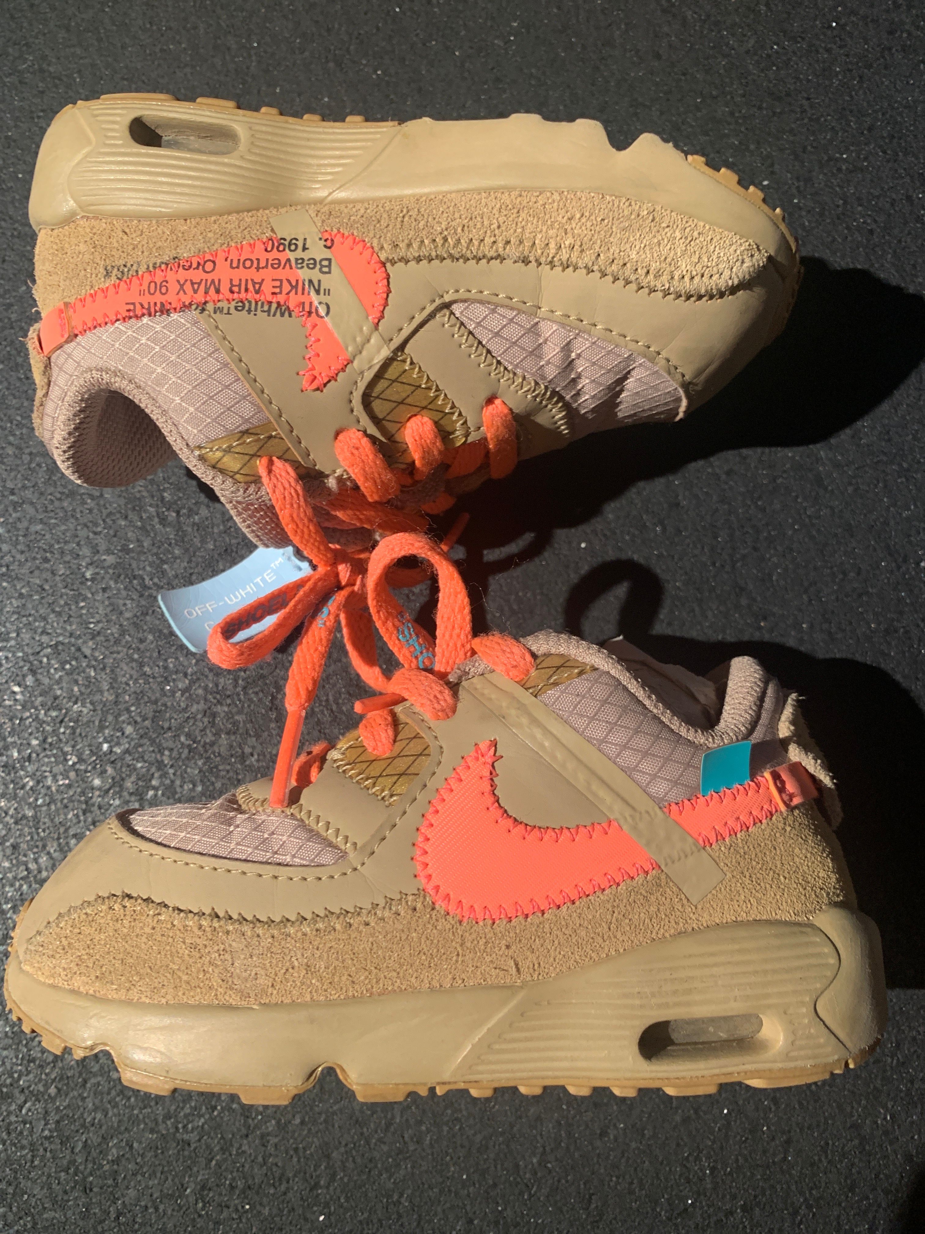 Off-White × Nike TD Air Max 90 "Desert Ore"