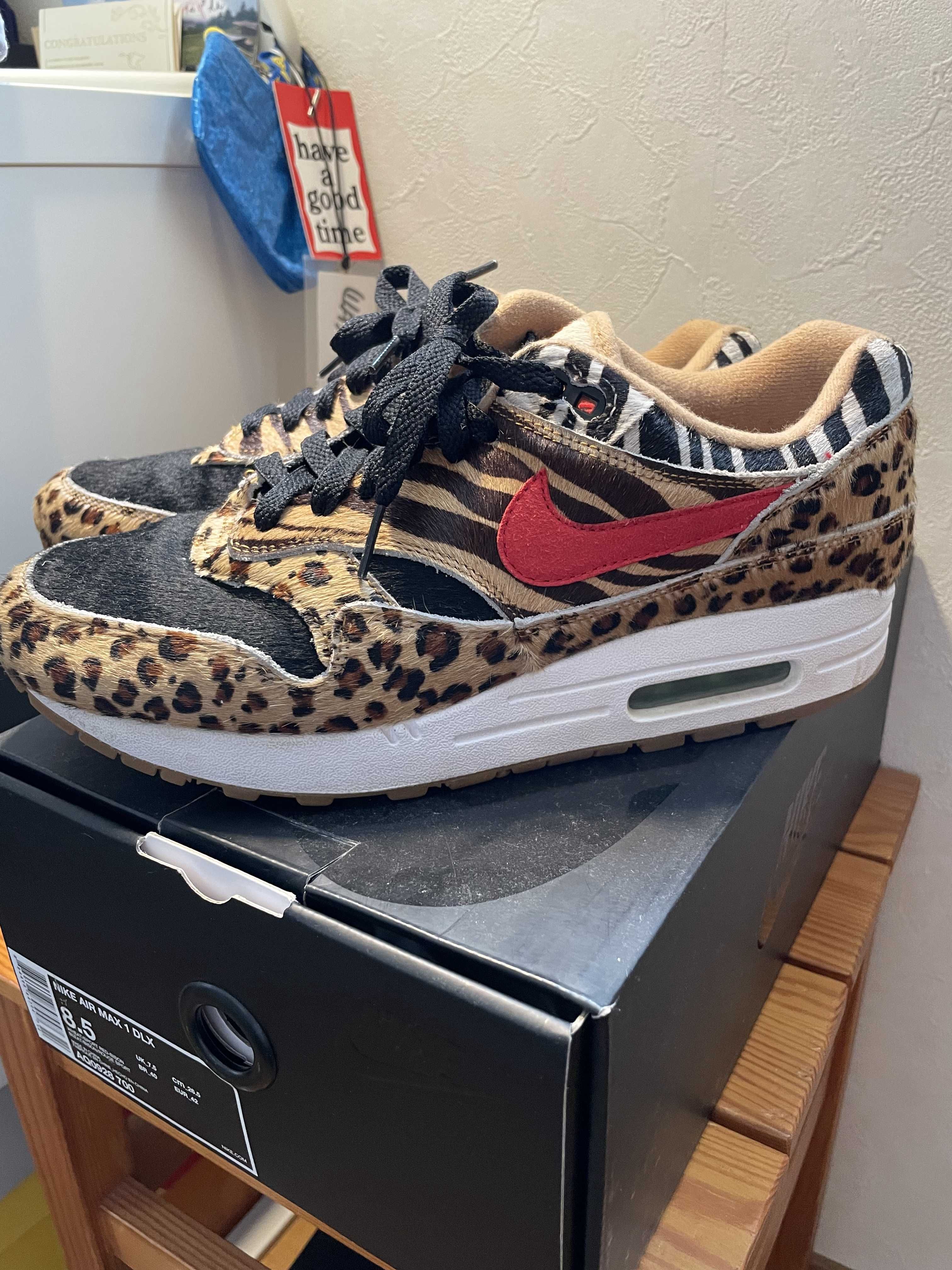 atmos × Nike Air Max 1 DLX "Animal Pack/Safari"