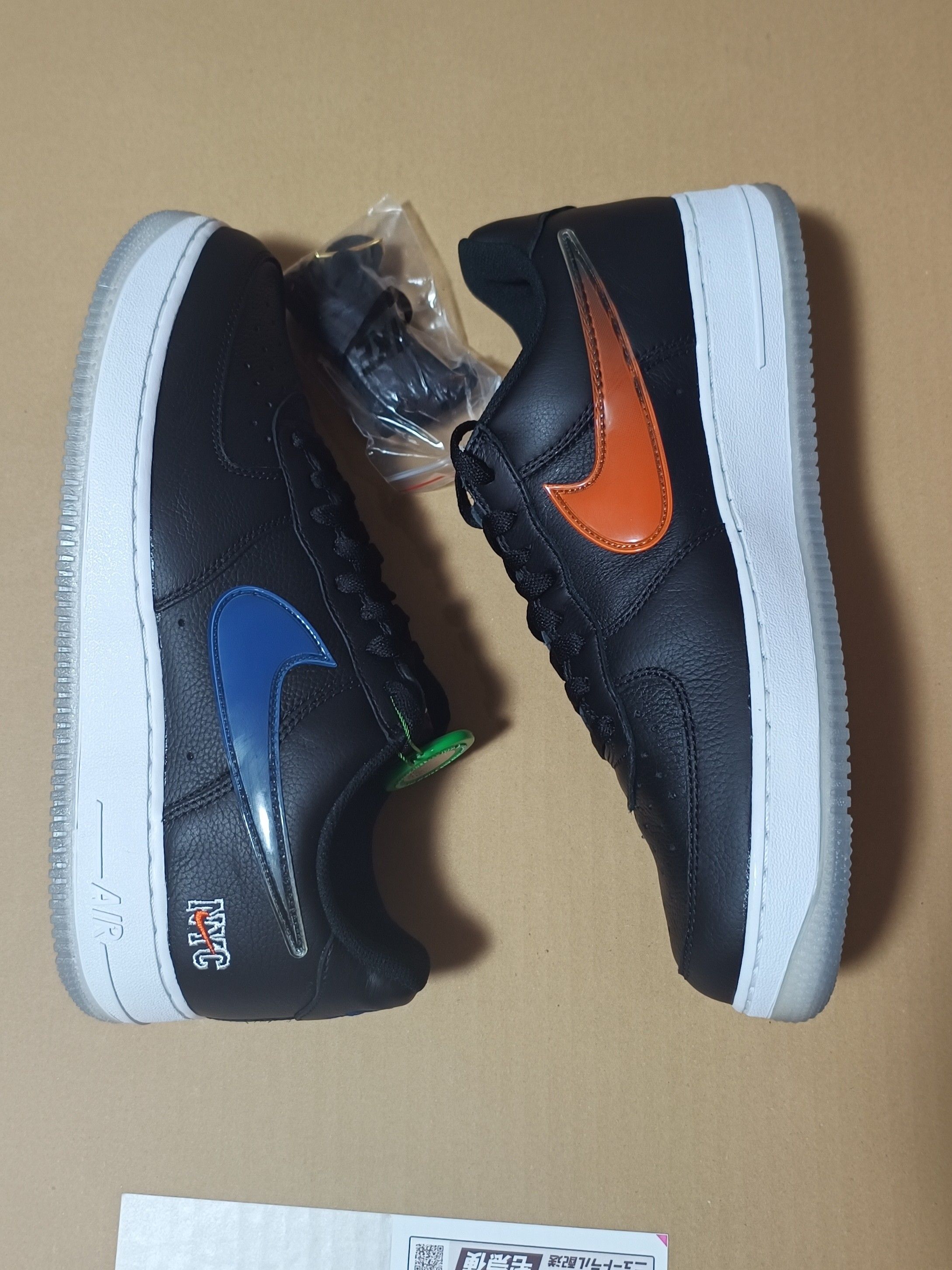 KITH × Nike Air Force 1 Low New York Knicks "Black/Brilliant Orange/Rush/Brilliant White"